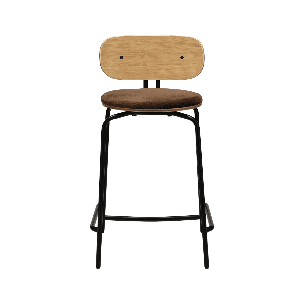 Curious hoker brown plush with a black base