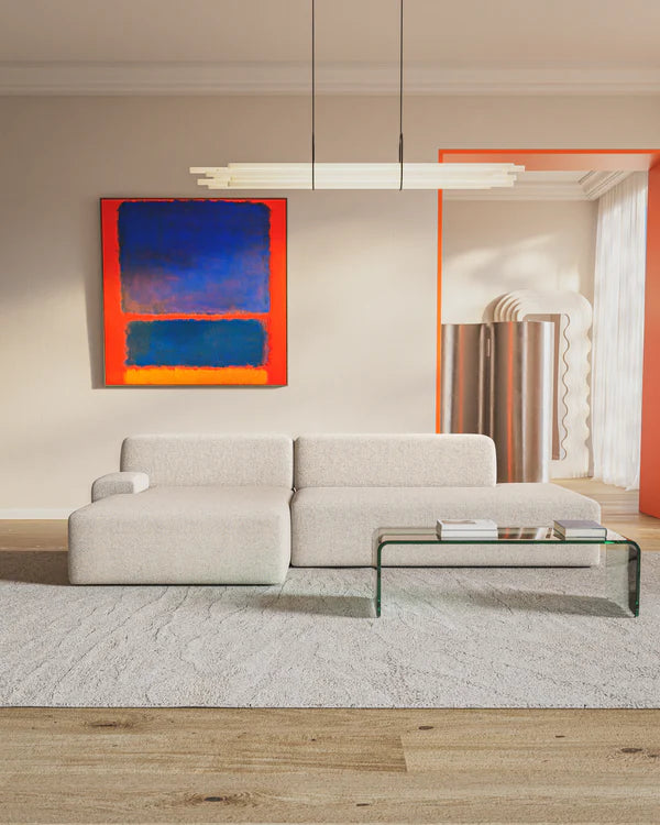 Modulares Sofa UMI - offenes Element links beige