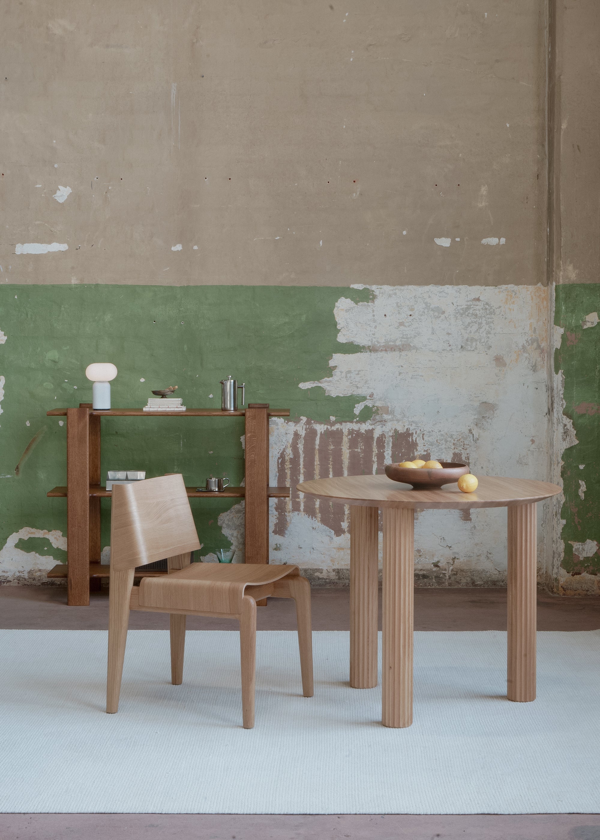 Stuhl UNDIA aus Eichenholz