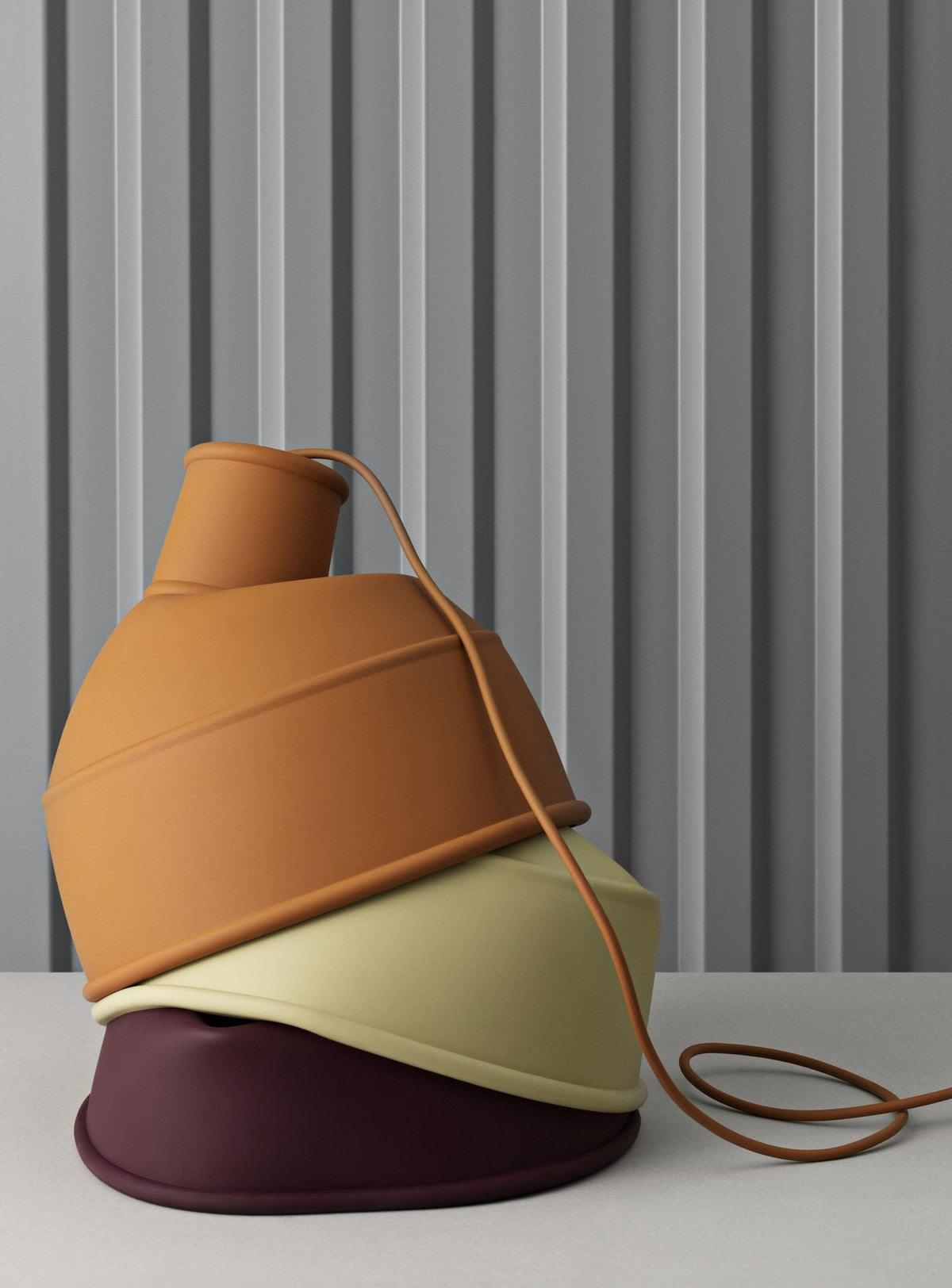 Pendelleuchte UNFOLD ziegelrot