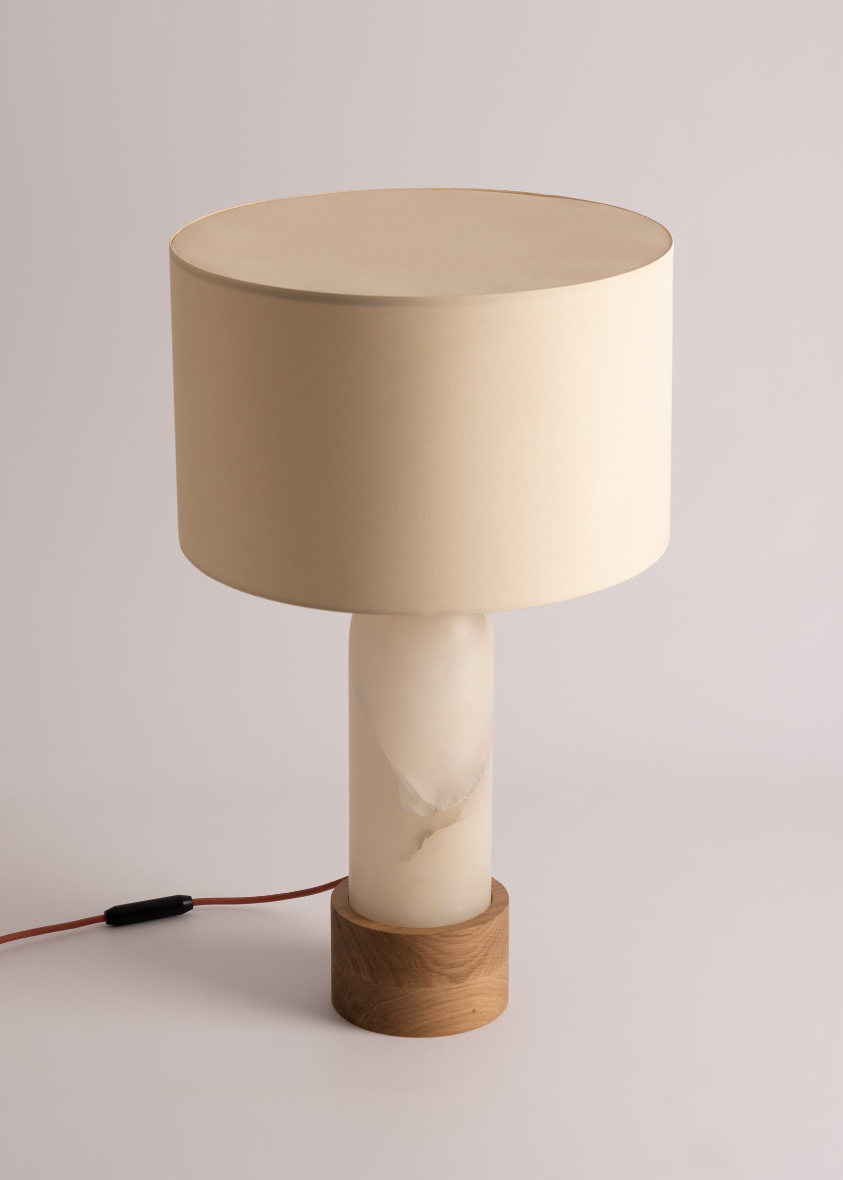Tischlampe PURA KELO weißer Alabaster