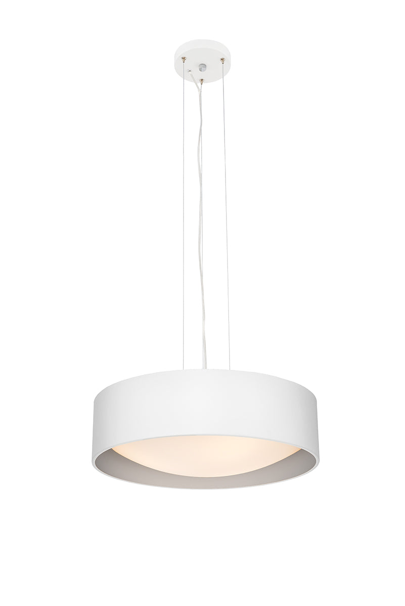 VERO pendant lamp white with silver interior