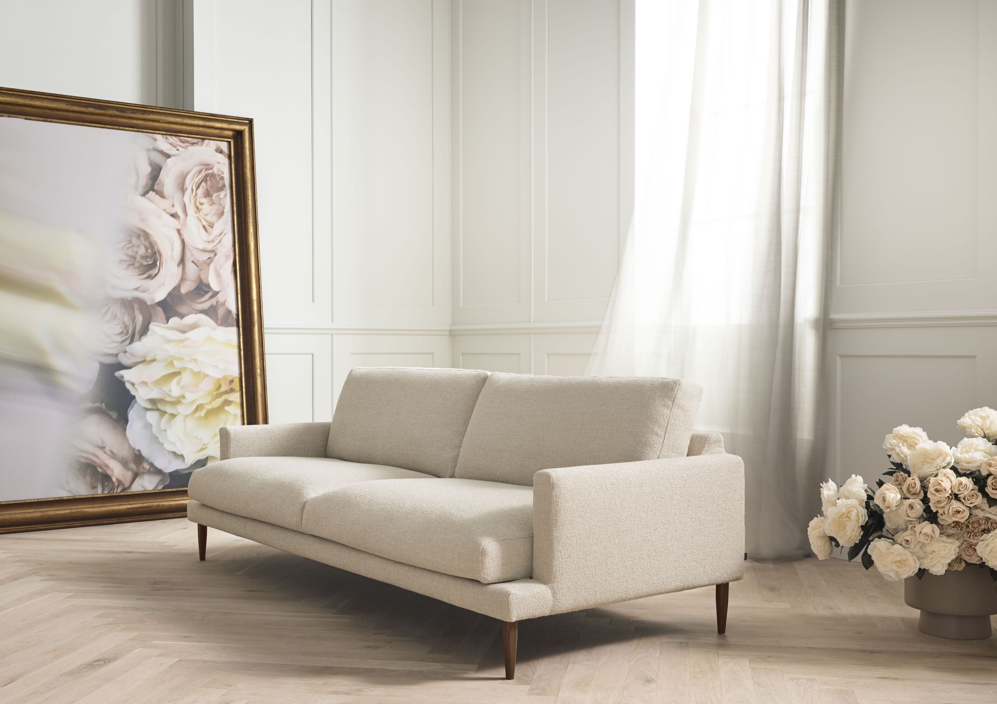 Rechts -Hand Eck Veneda Slim Eiche Basis