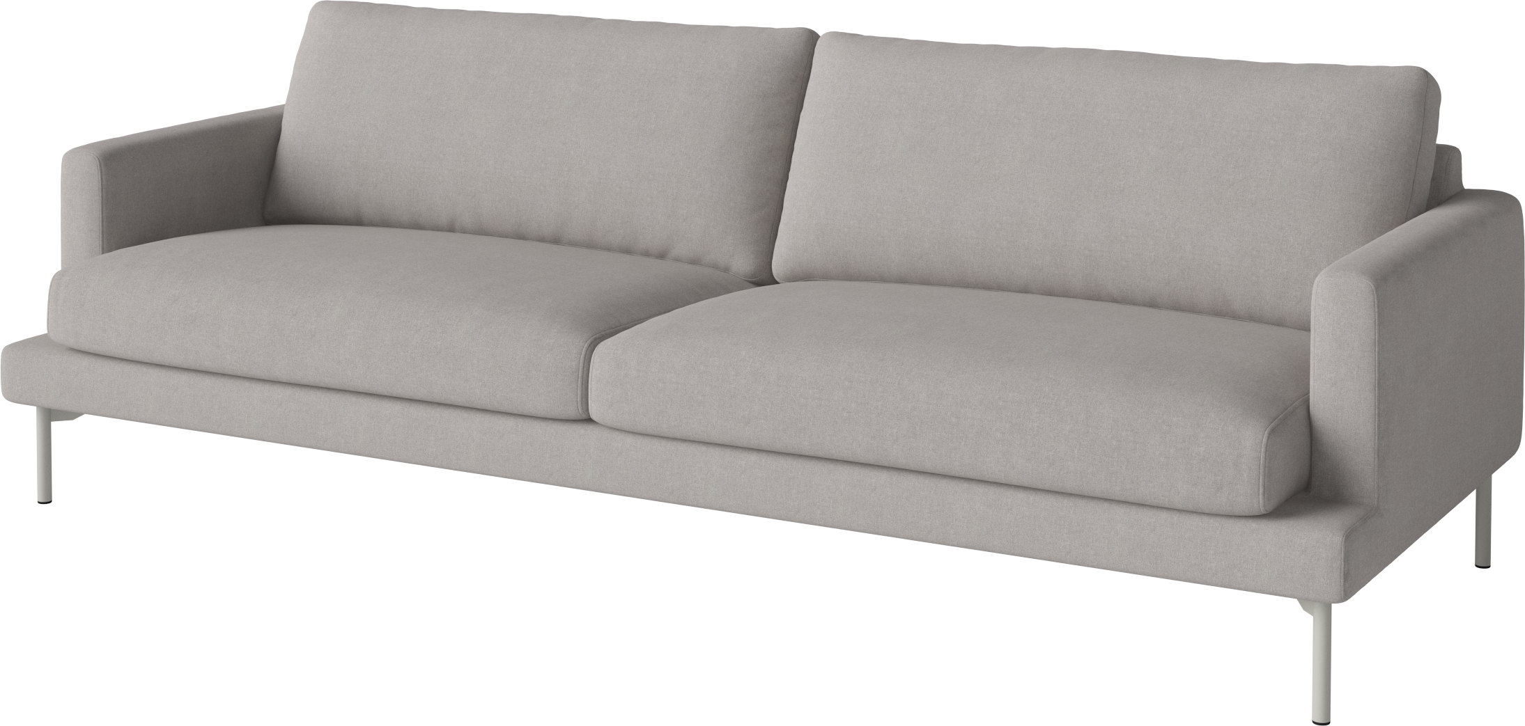 Vened 3-Personen-Sofa grauer Stahlbasis