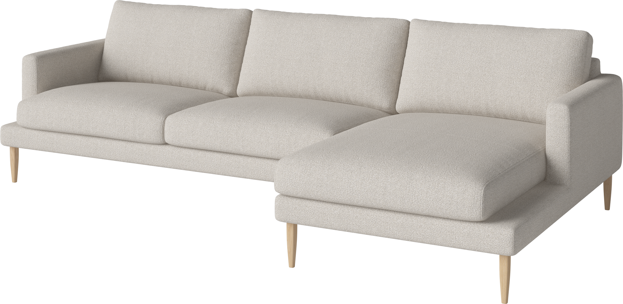 Rechts -Hand -Ecke Veneda Slim Whitearked Basis