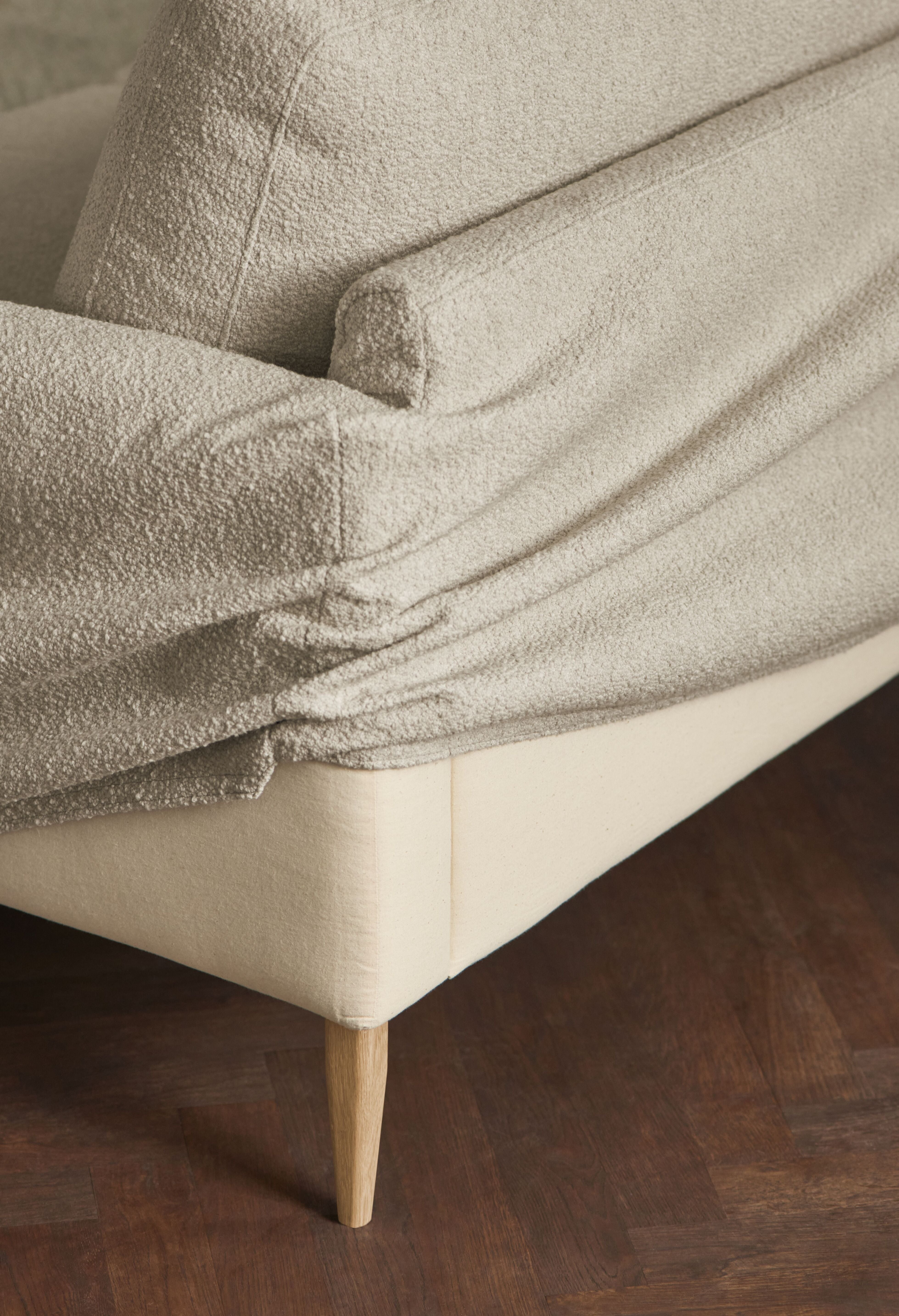 Rechts -Hand Eck Veneda Slim Eiche Basis