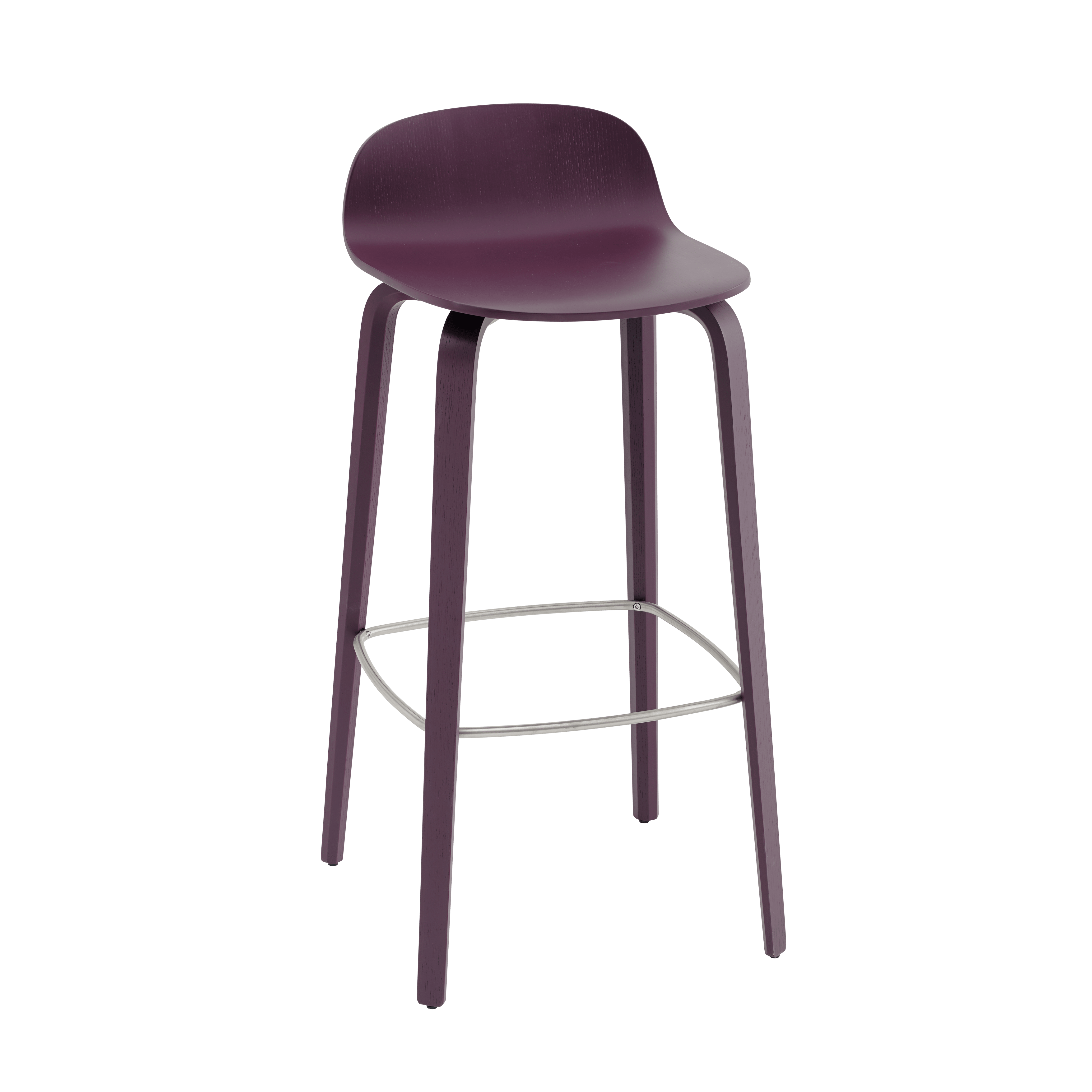 VISU Bar Stool in Plum