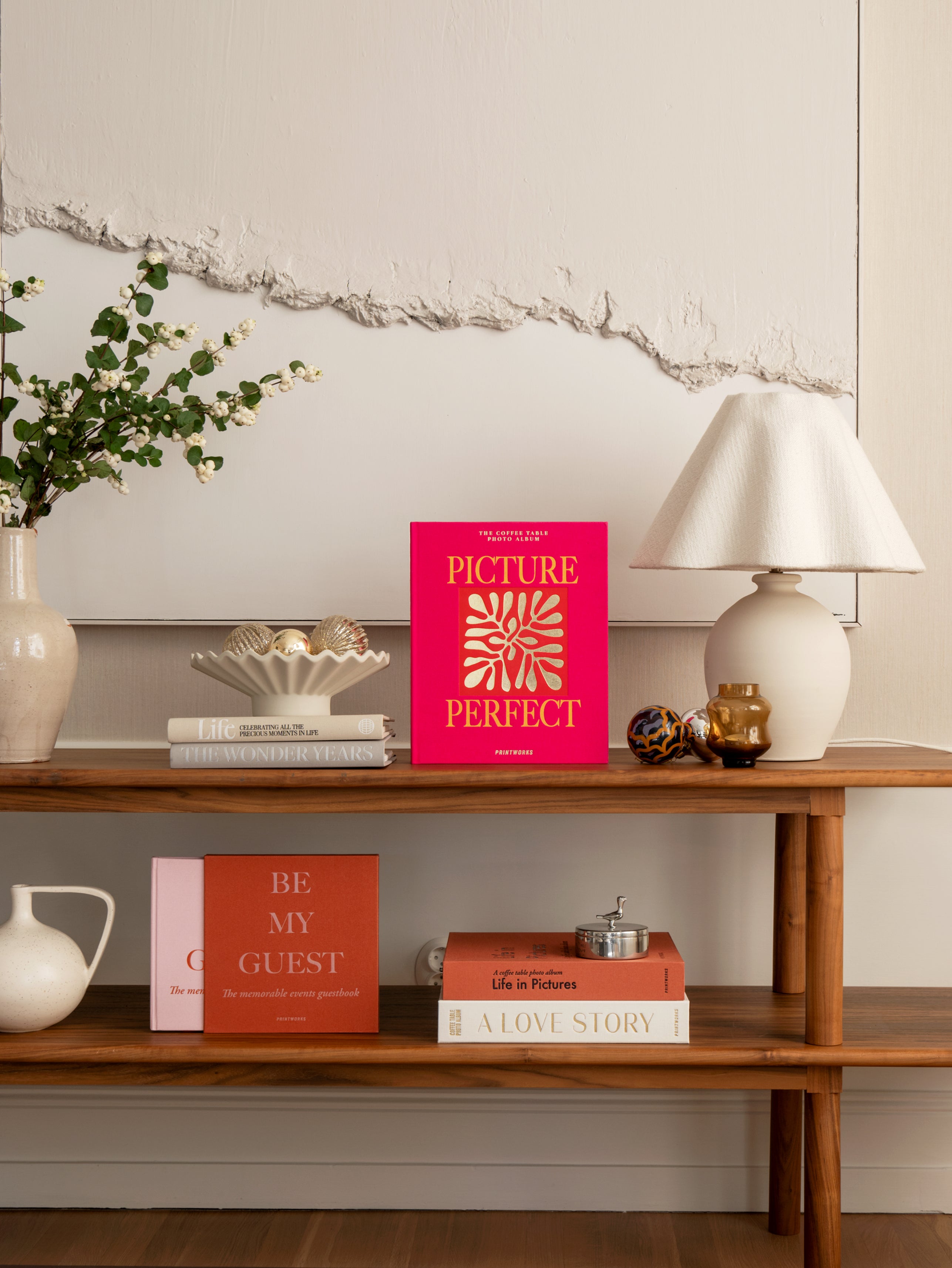 PICTURE PERFECT Photo Album Pink with Gold