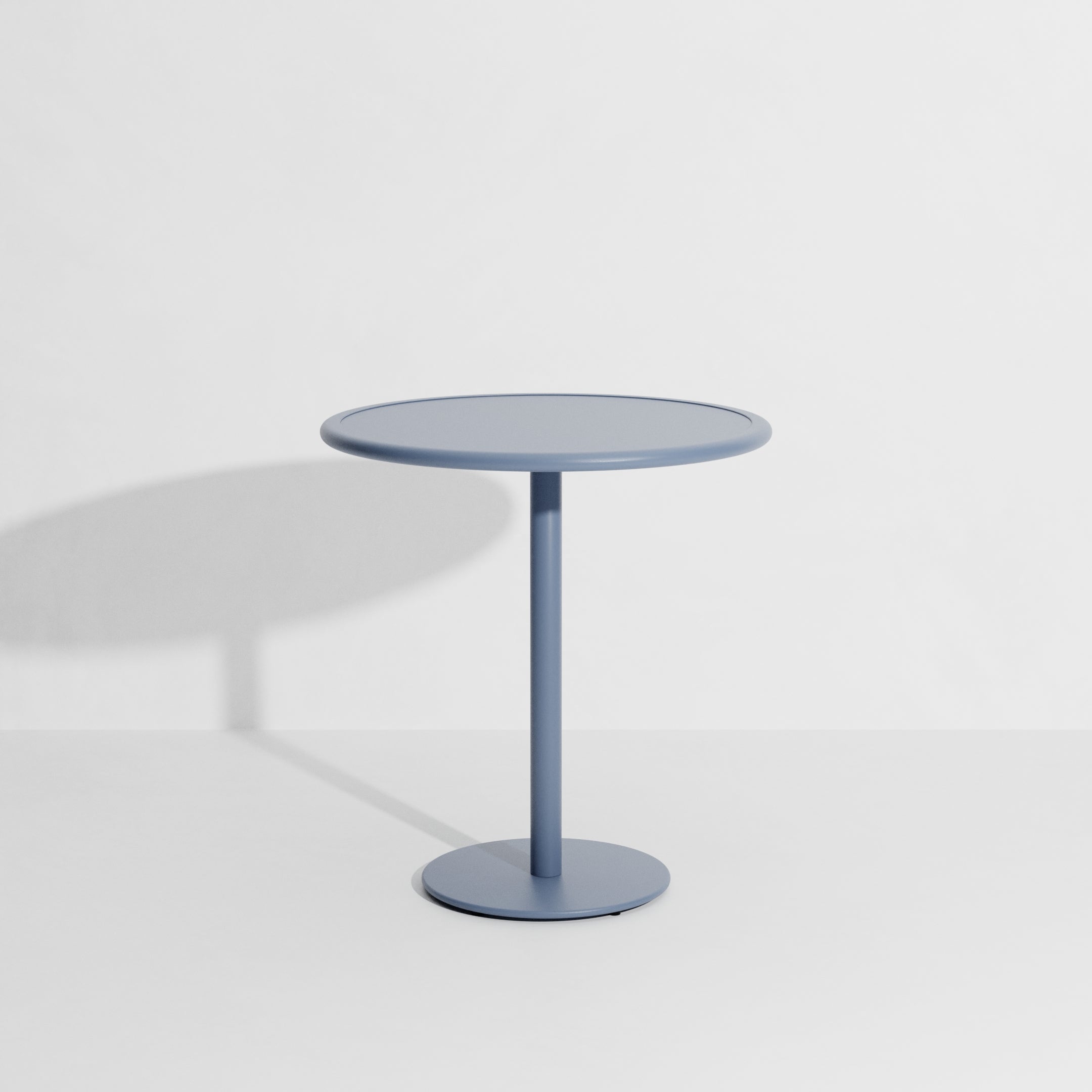 Ronde tuintafel WEEK-END in duifblauw