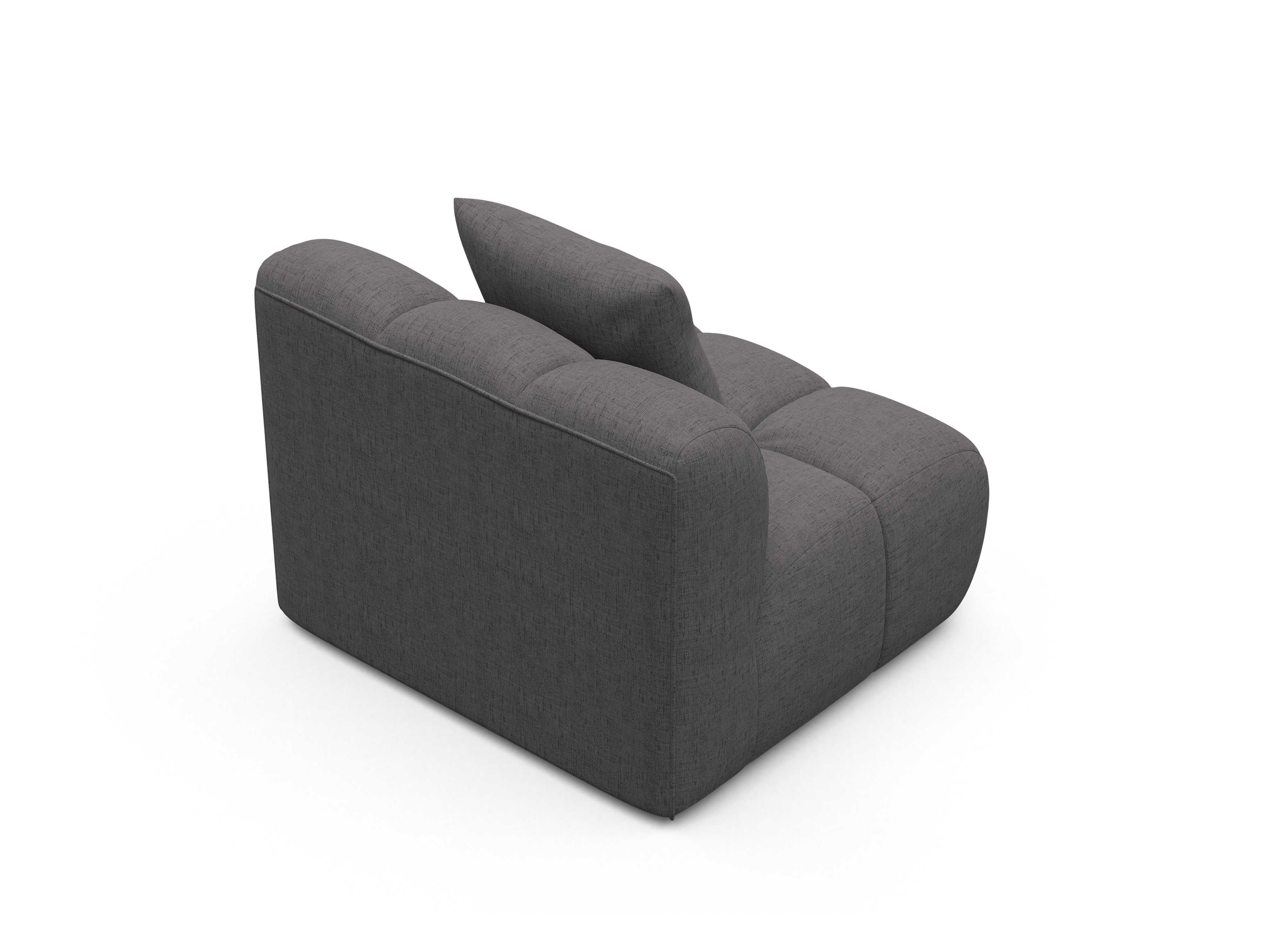 Astro grijze chenille fauteuil / module