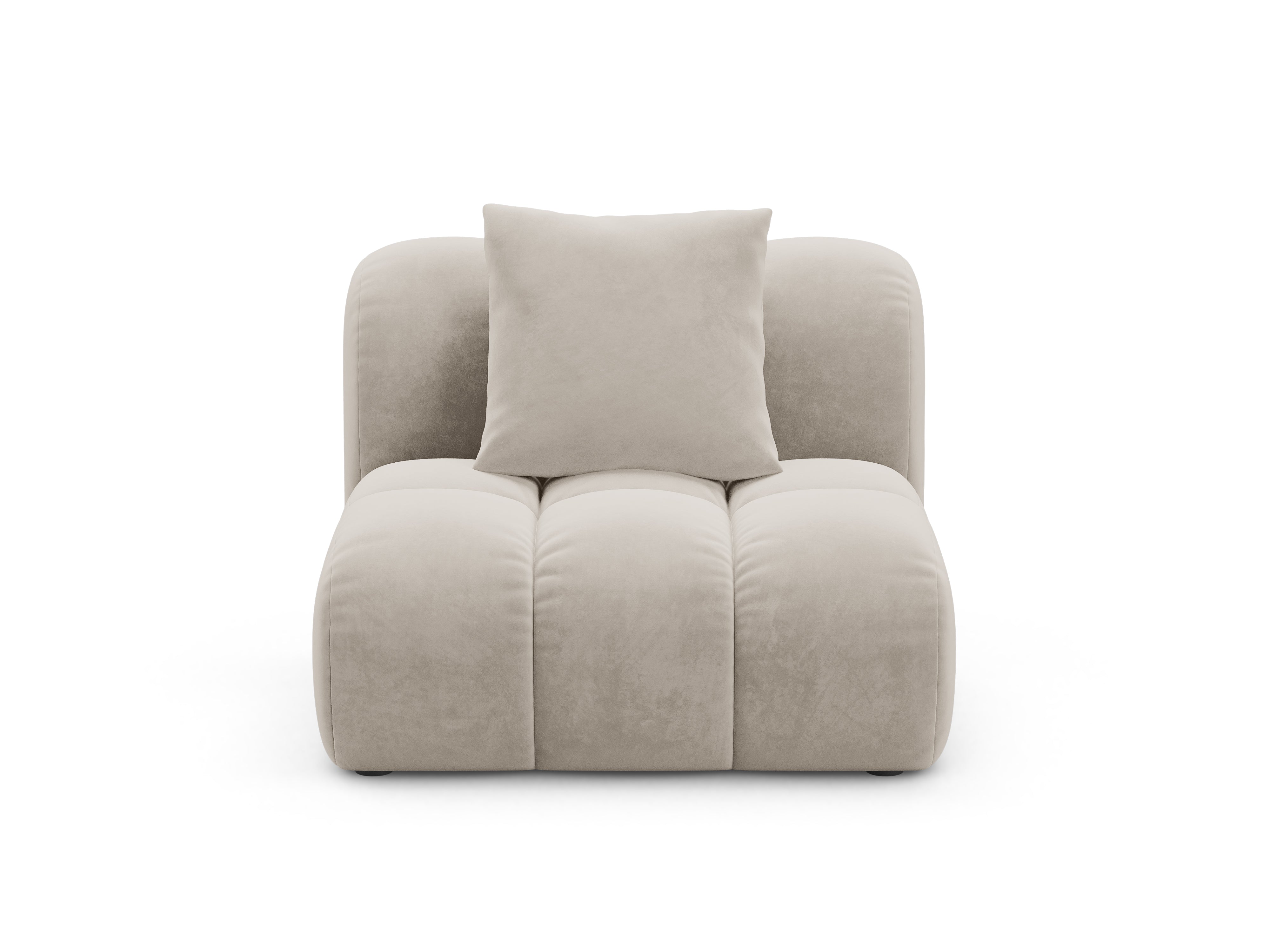 Fauteuil / fluwelen module ASTRO ecru