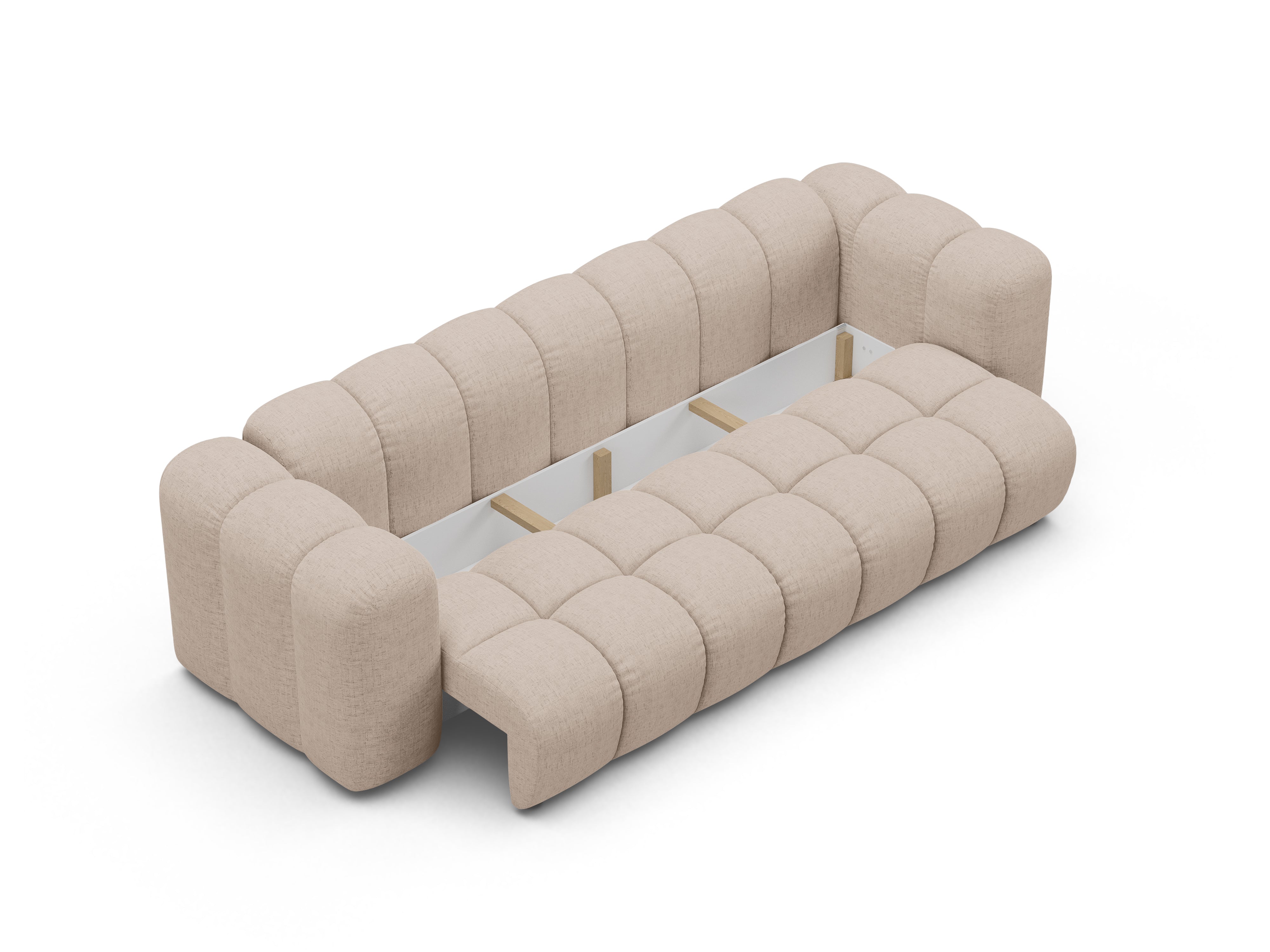 ASTRO cappuccino chenille sofa with sleeping function