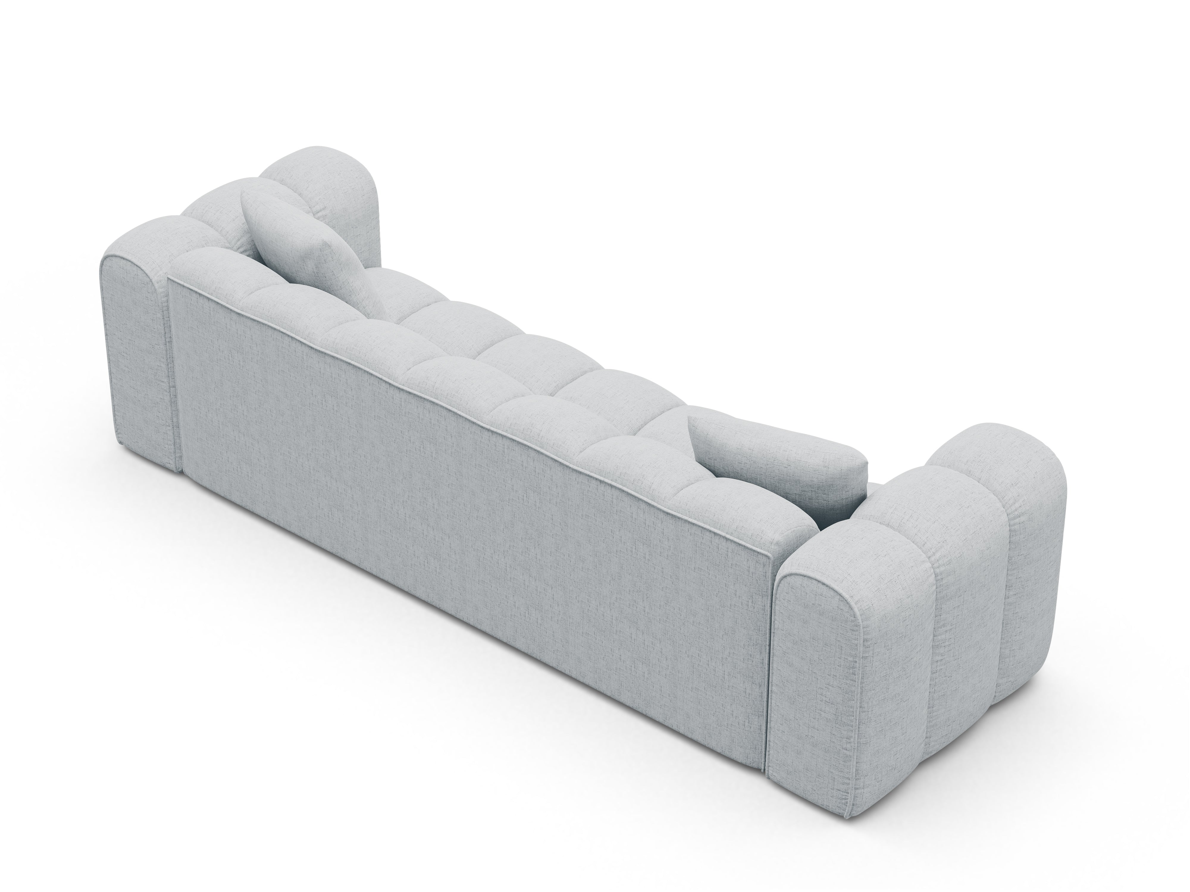ASTRO light gray chenille sofa with sleeping function