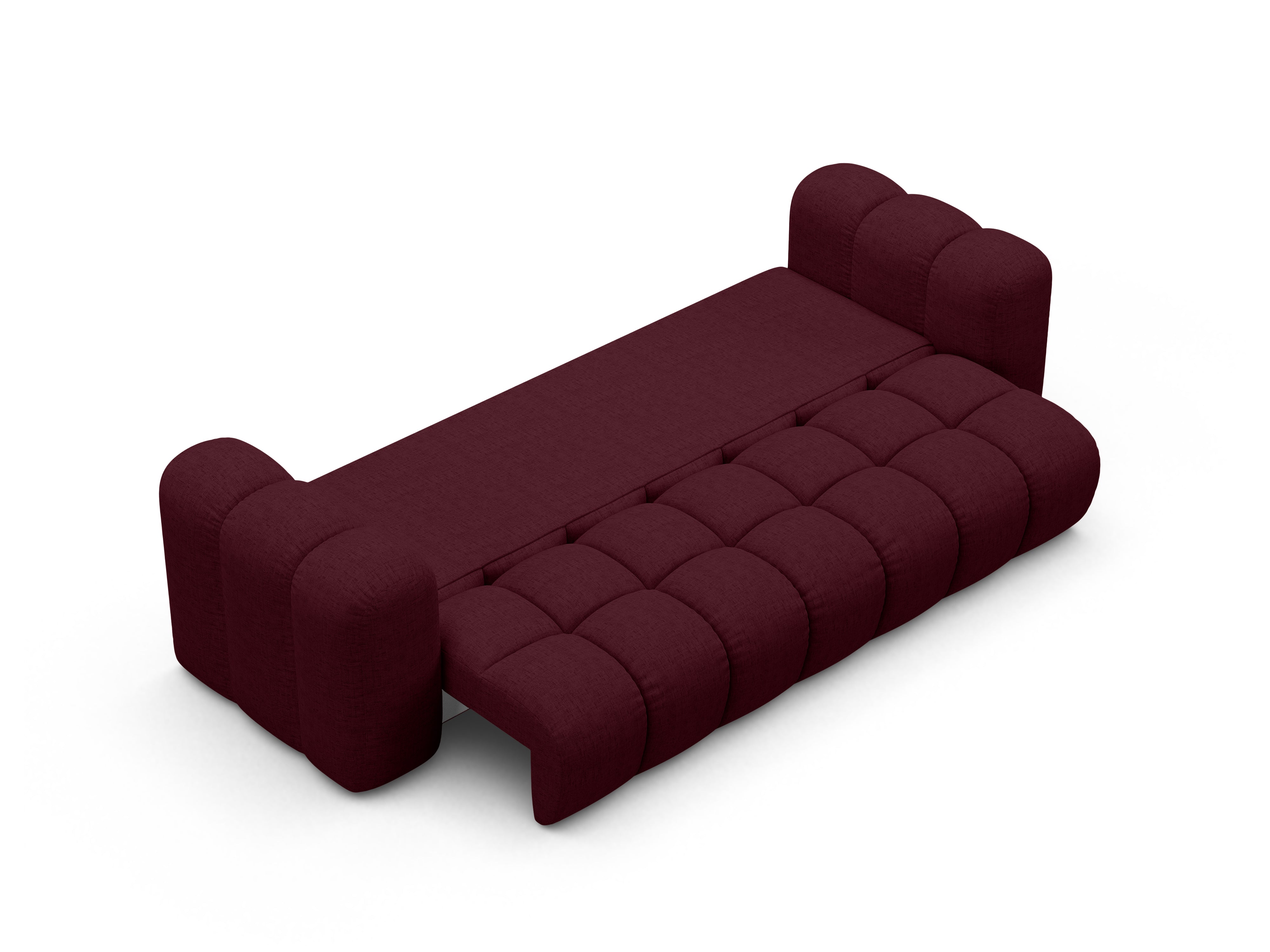 Sofa met slaapfunctie ASTRO bordeauxschenil