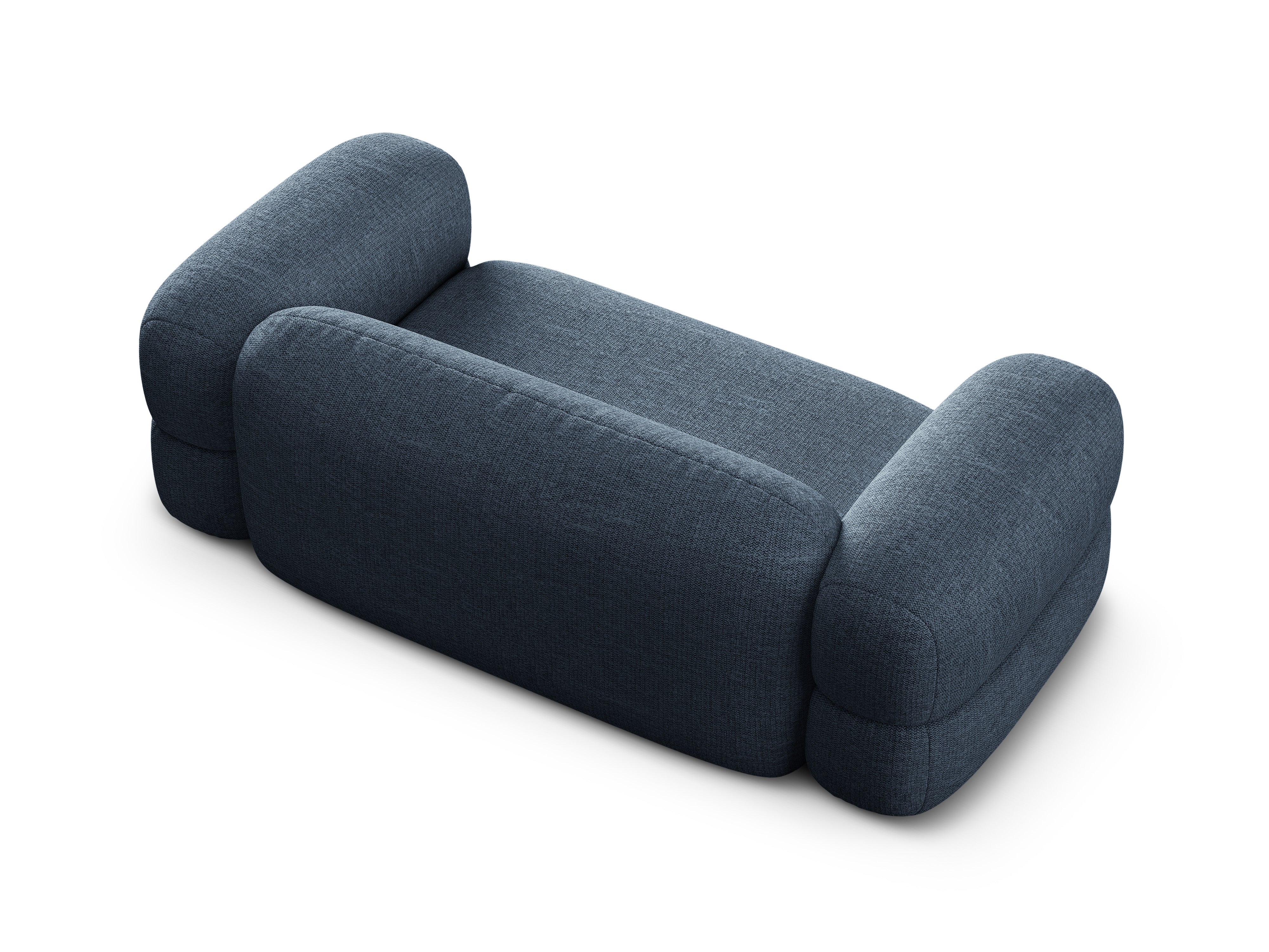 Sofa 3-zits ROGER donkerblauw chenille