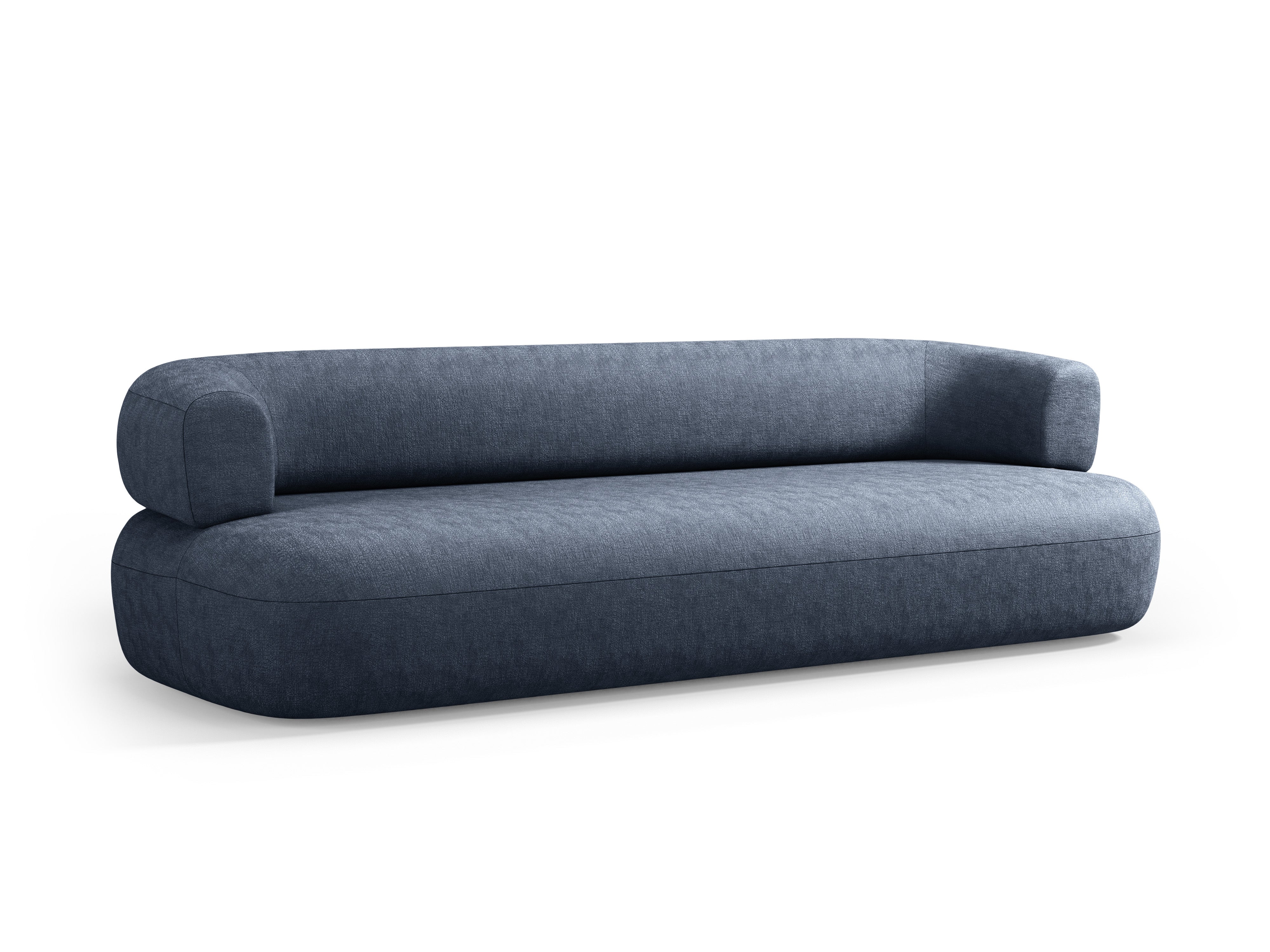 Sofa 3,5-zits ALDRIN in marineblau chenille