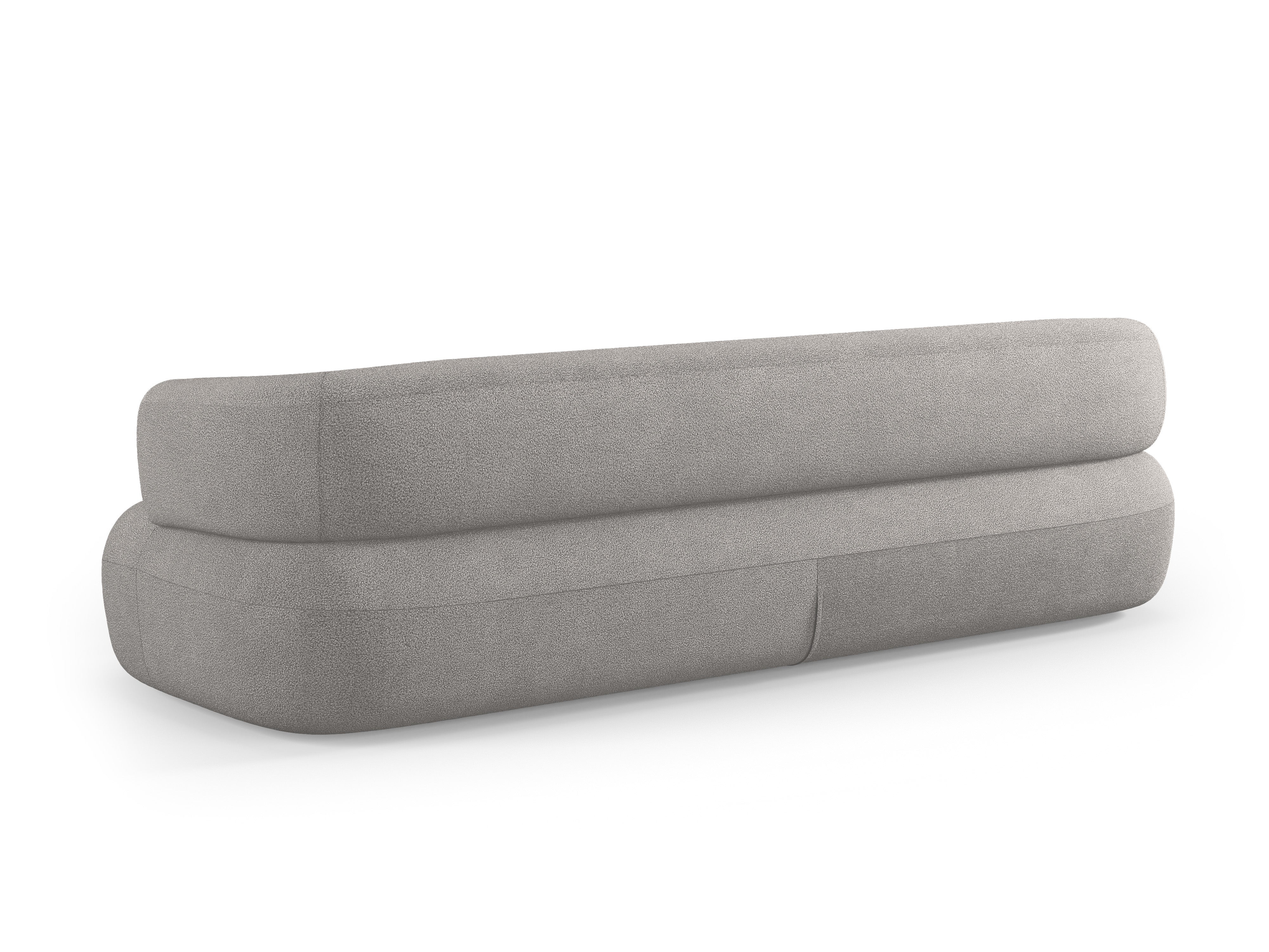 Sofa 3,5-zits ALDRIN lichtgrijze boucle