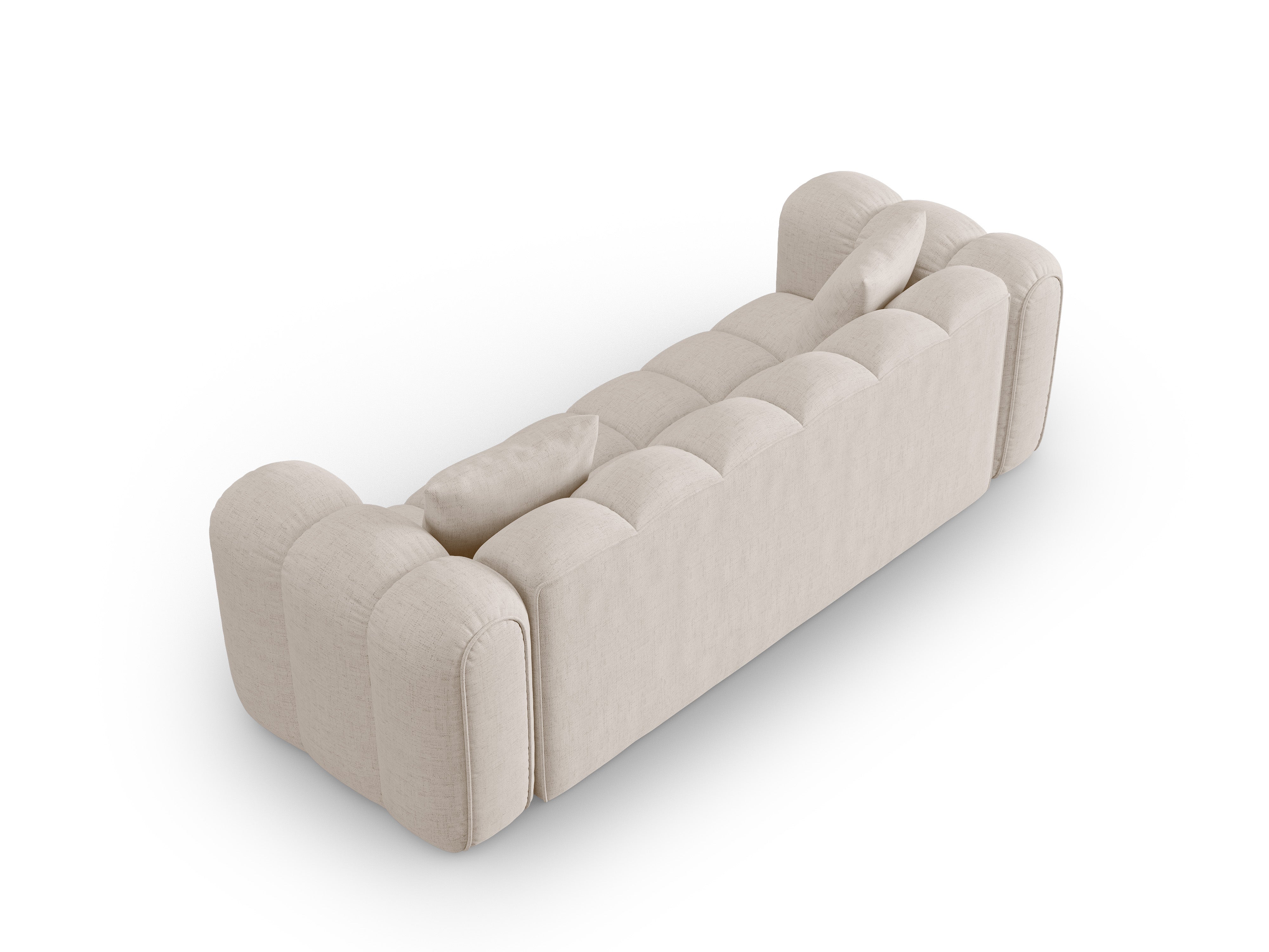 4-seater ASTRO sofa beige chenille