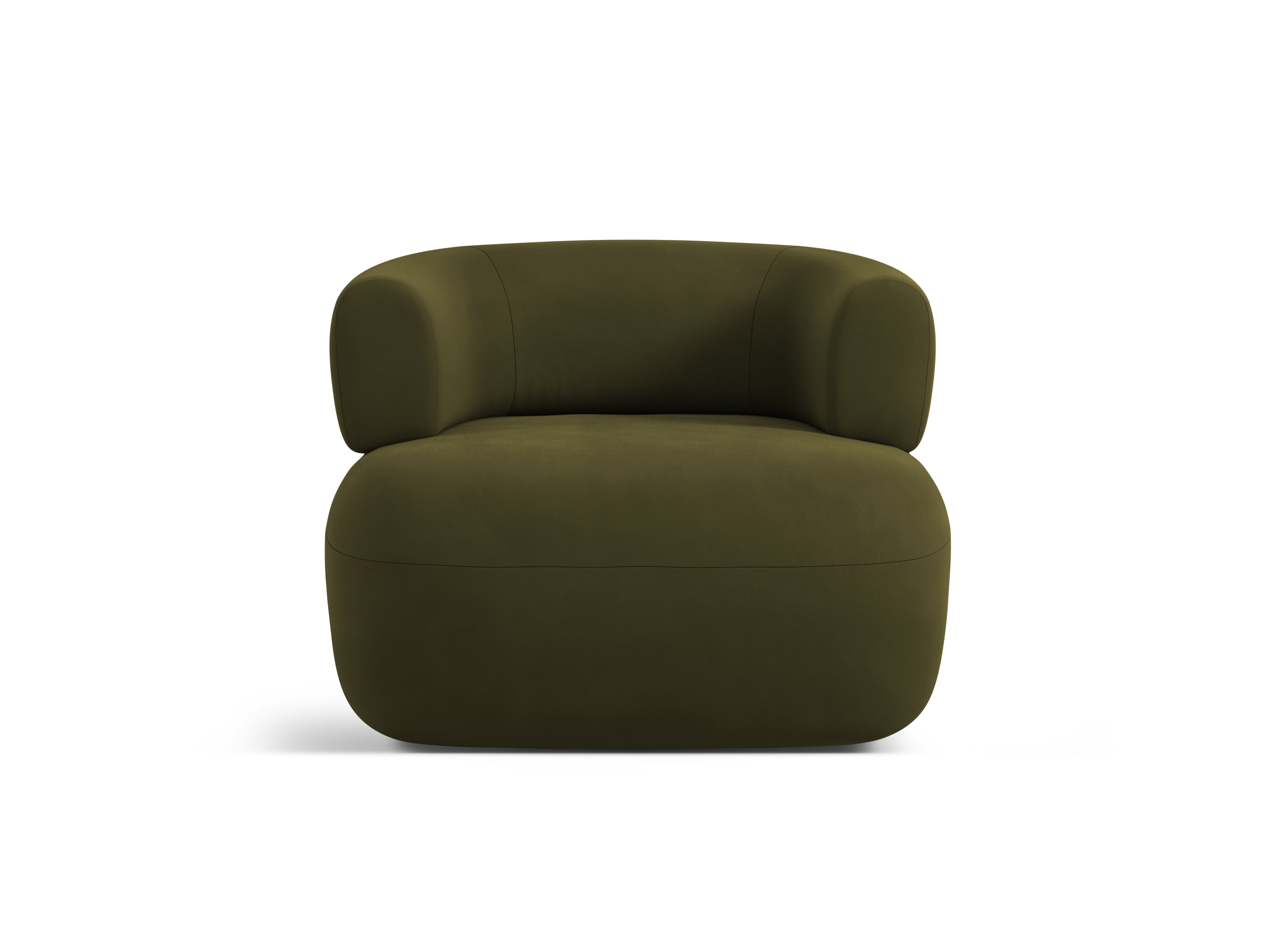 Velours fauteuil ALDRIN groen