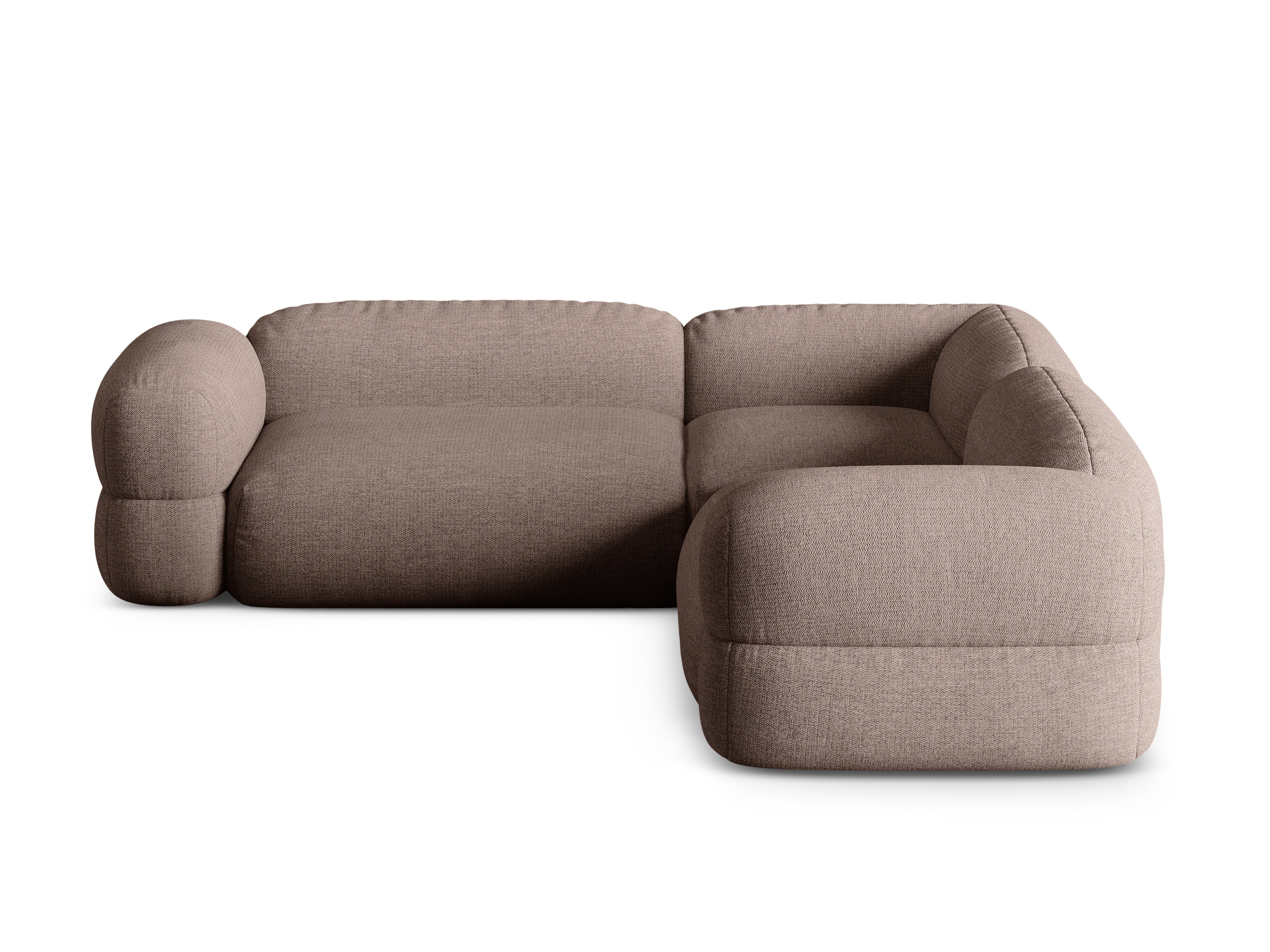 Symmetrische hoekbank ROGER cappuccino szenil