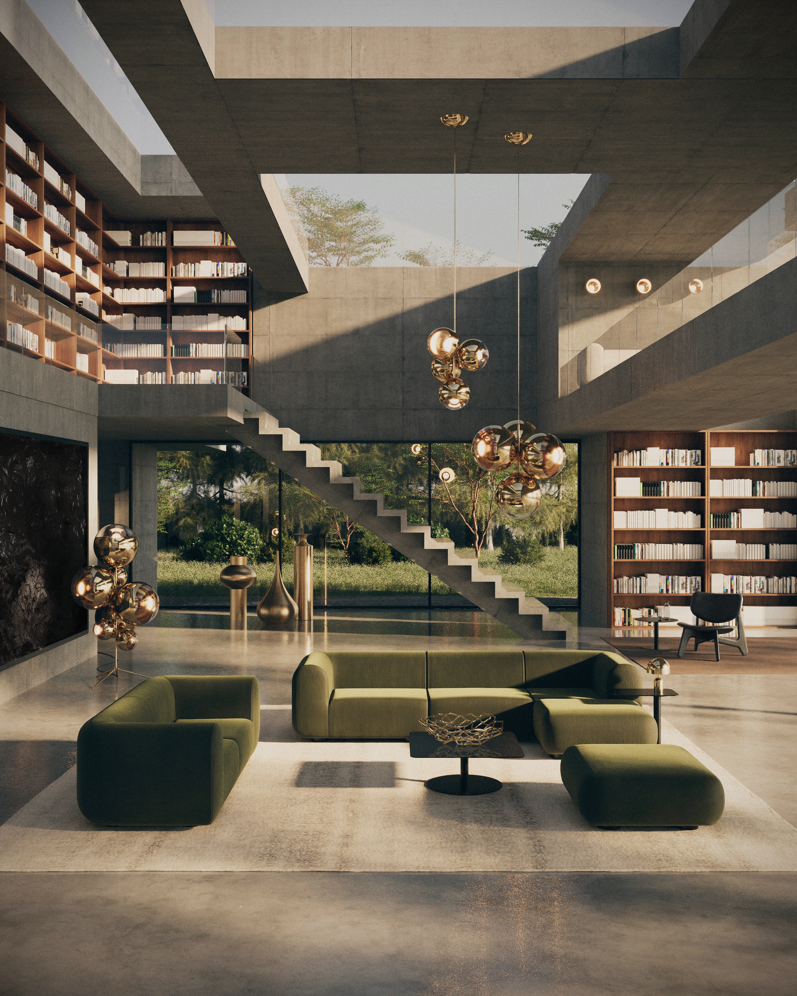 3-person sofa Plump upholstered