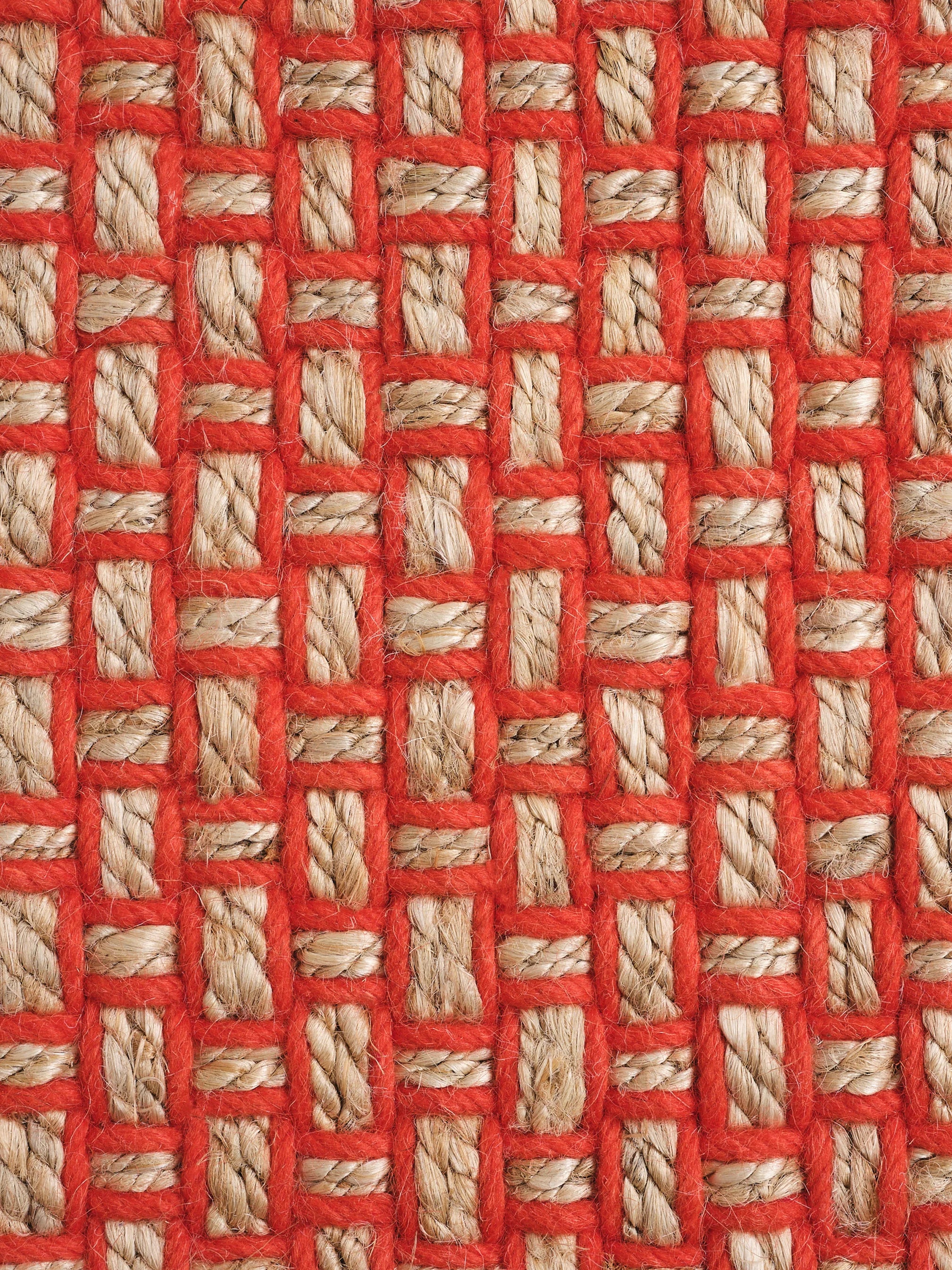 Teppich WEAVE rot mit Beige