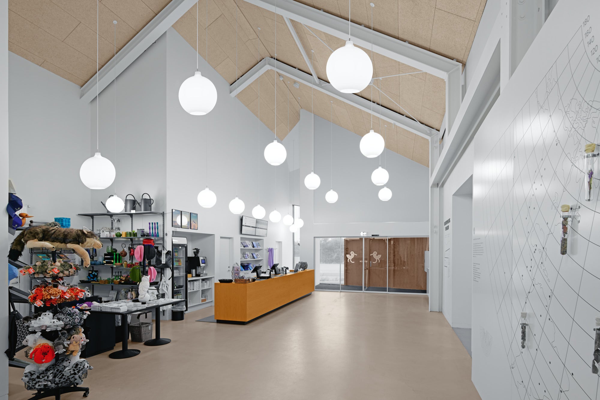 Hanglamp WOHLERT wit glas