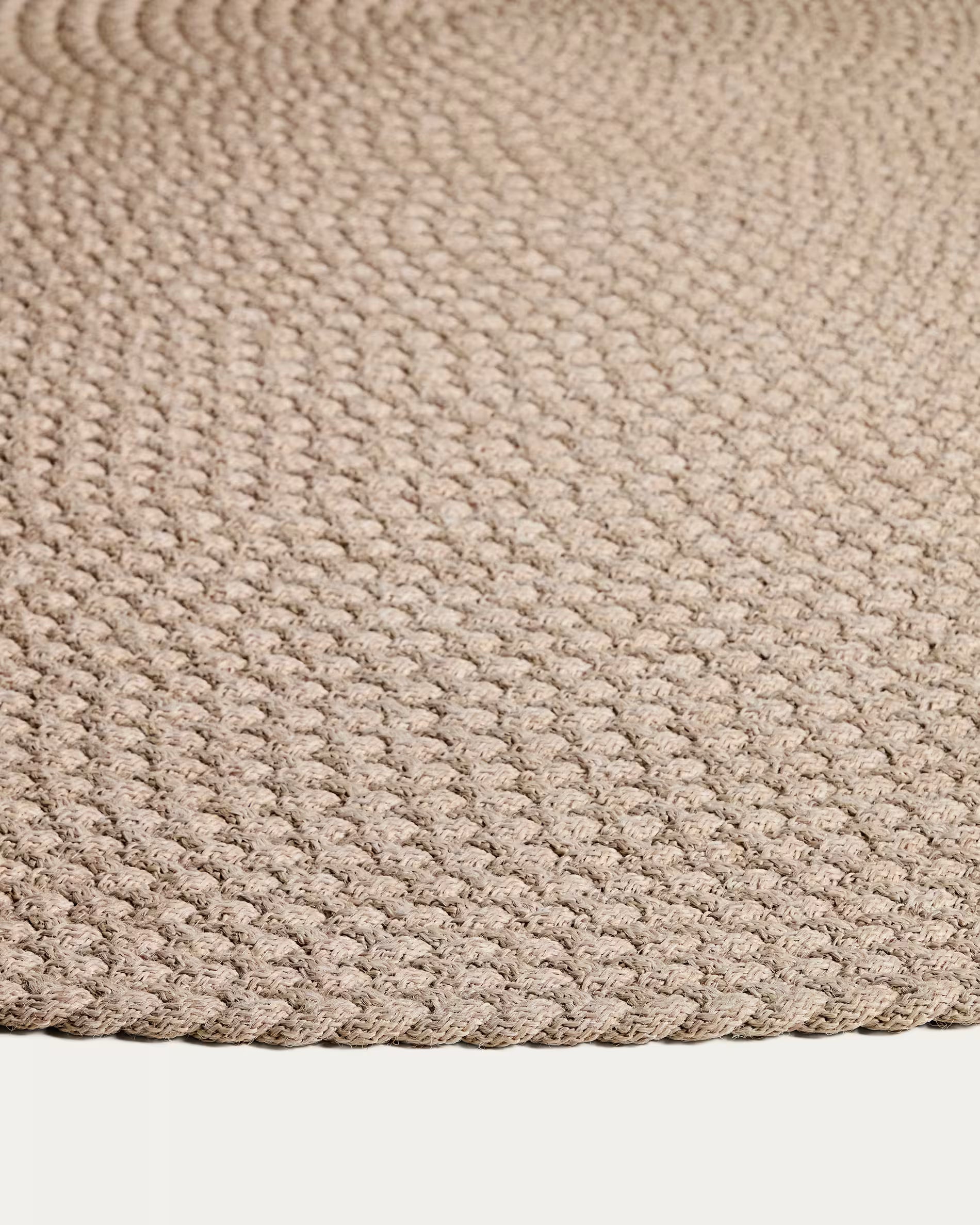 Runder Outdoor-Teppich DESPAS beige