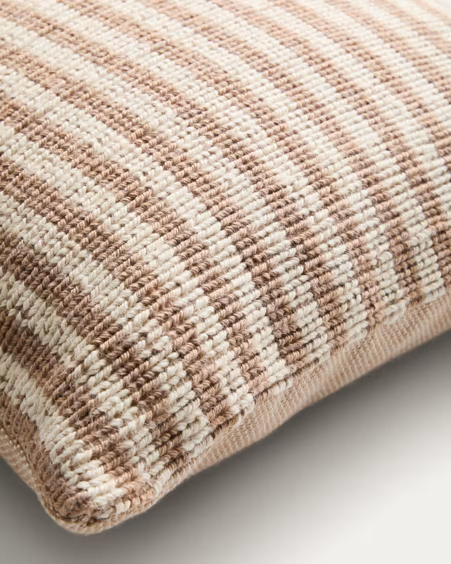 Kussenhoes DIROME wit met beige