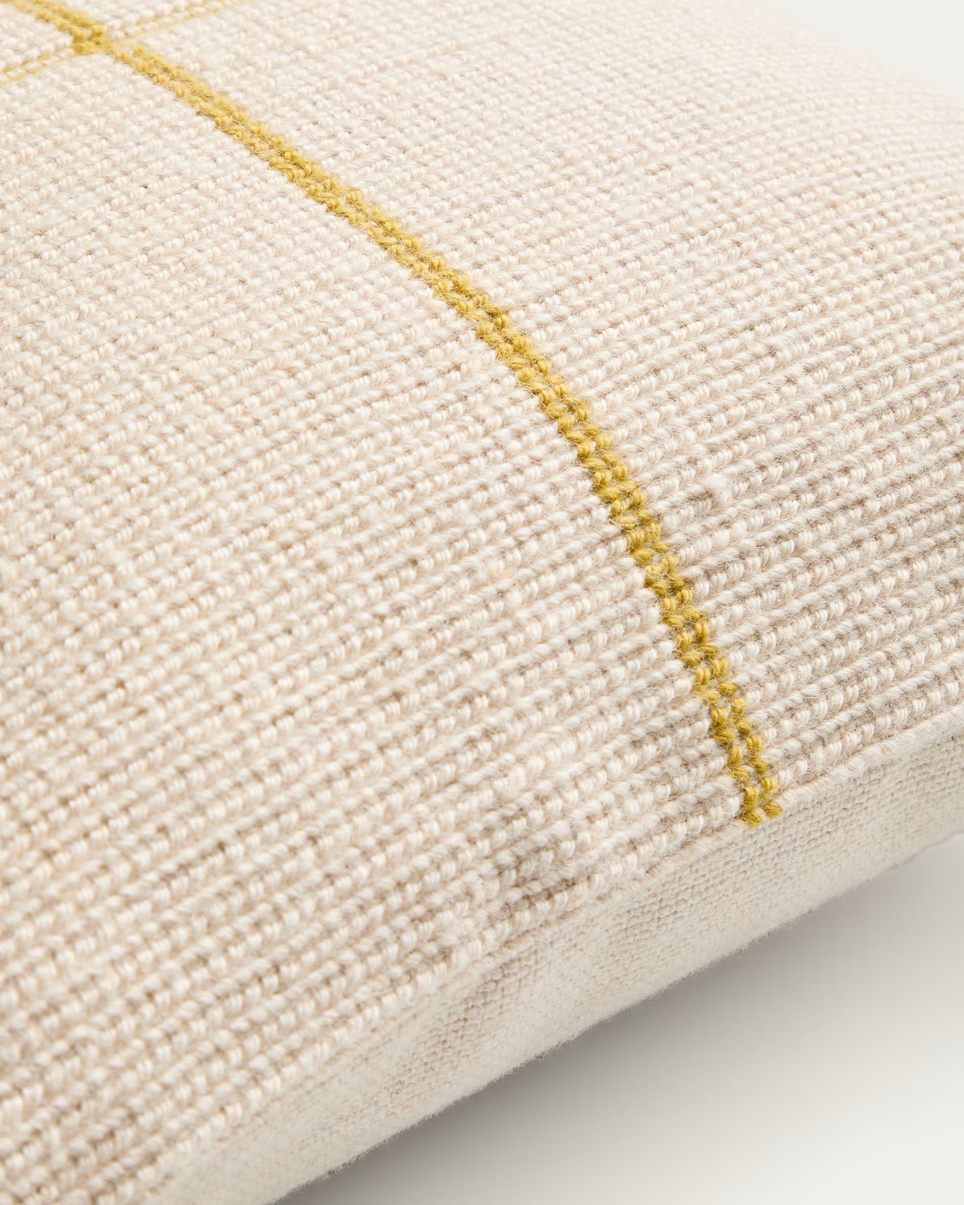 Kissenbezug ATIMA beige mit Gelb