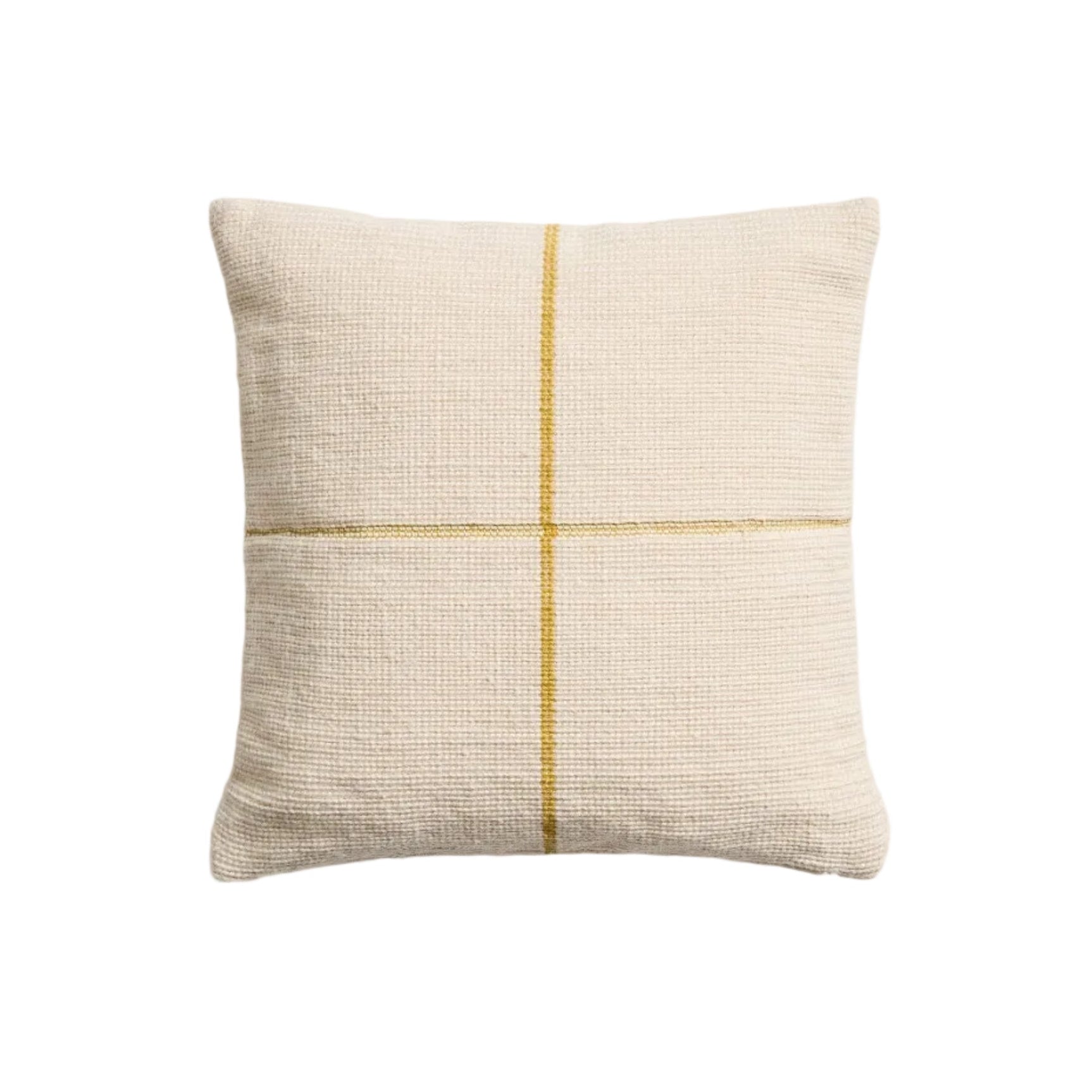 Kissenbezug ATIMA beige mit Gelb