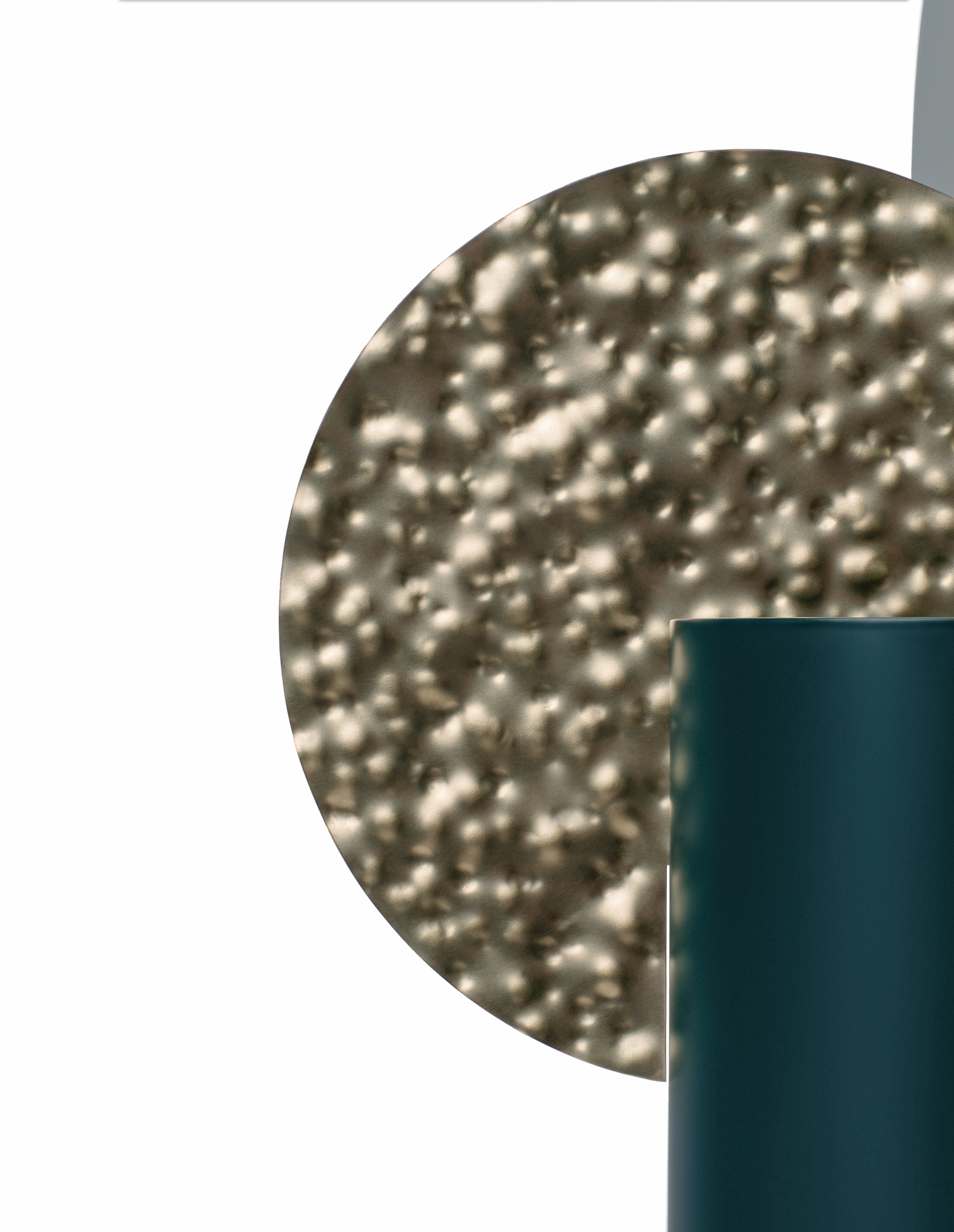 Vase YERMILOV - NUMMERIERTE EDITION grün mit Messing