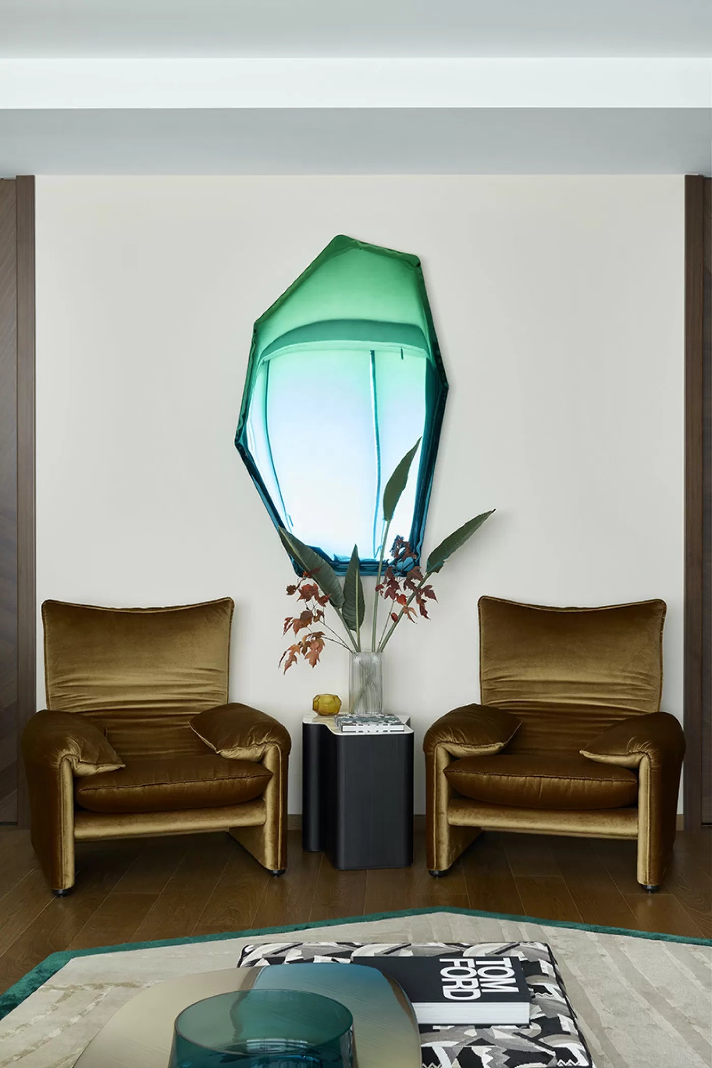 Lustro TAFLA C overgang jadeitkleurig