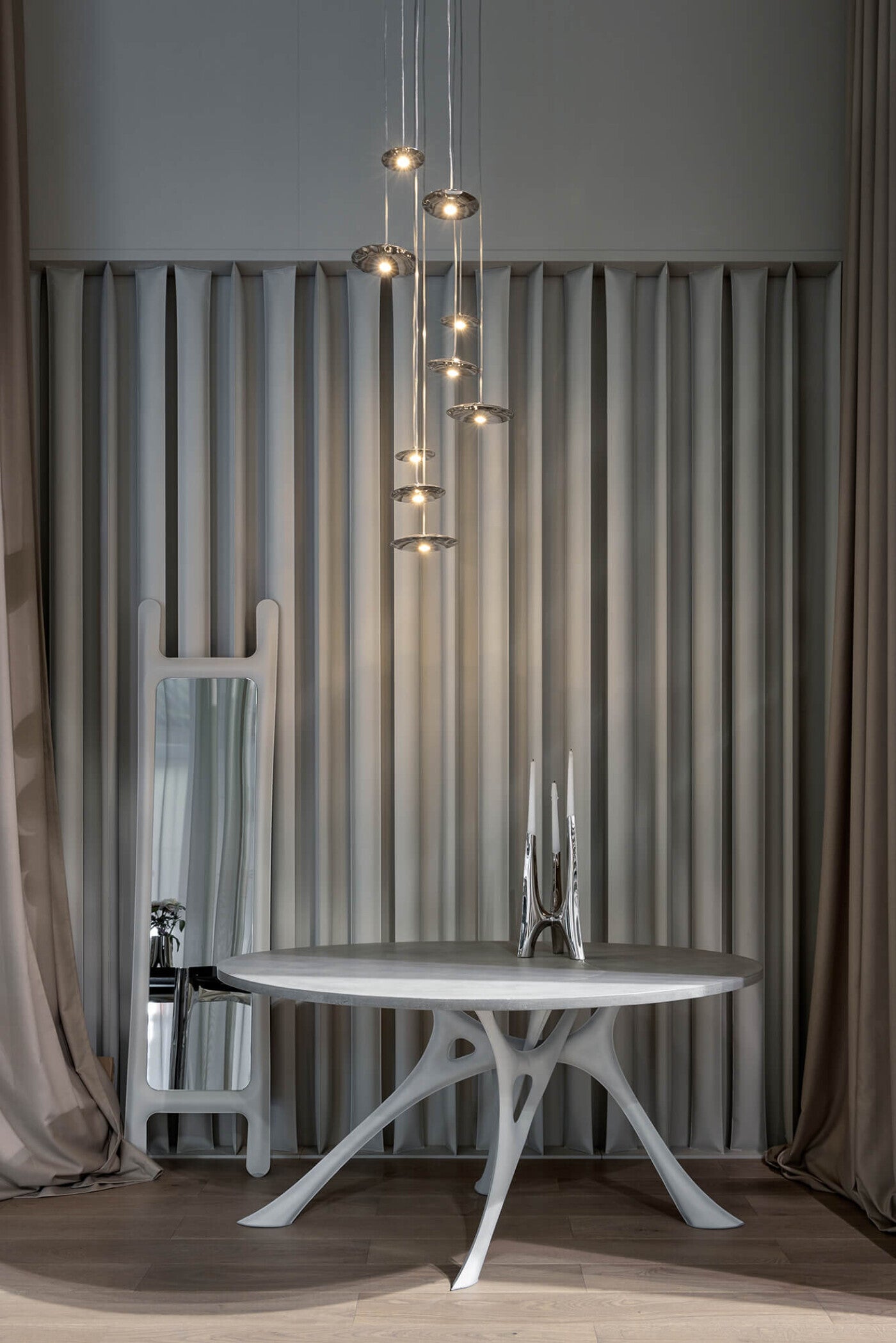 LAMPIN stainless steel pendant lamp set