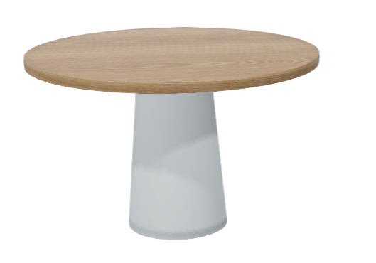 Ronde tafel CONTAINER van eikenhout