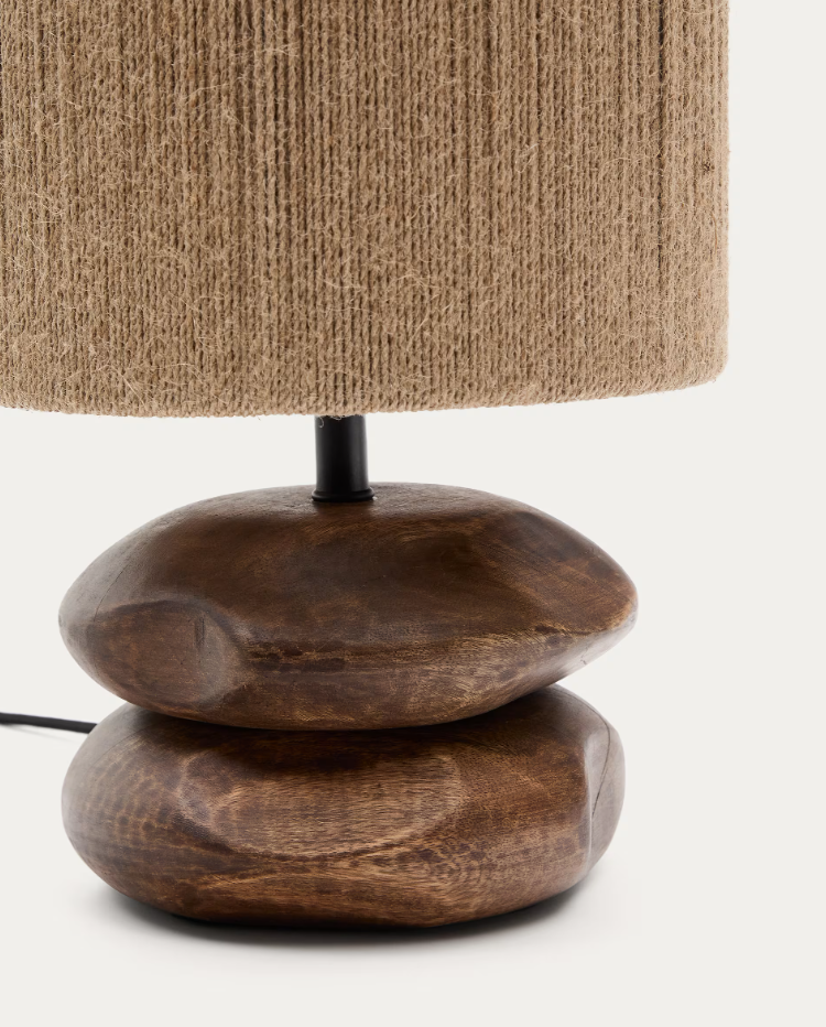 Corgenic table lamp acacia wood