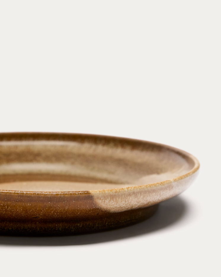 Dessertteller NAGOLI braune Keramik