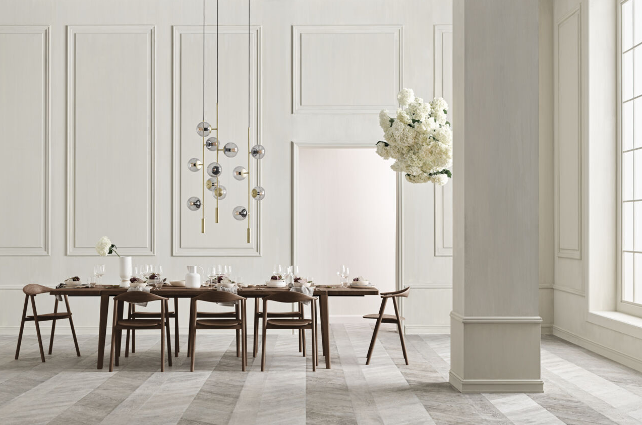 Zwarte gelakte eikenhouten SWING stoel