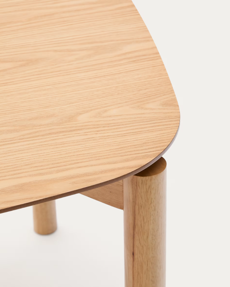 Rechteckige Tabelle Indien Furnierasche