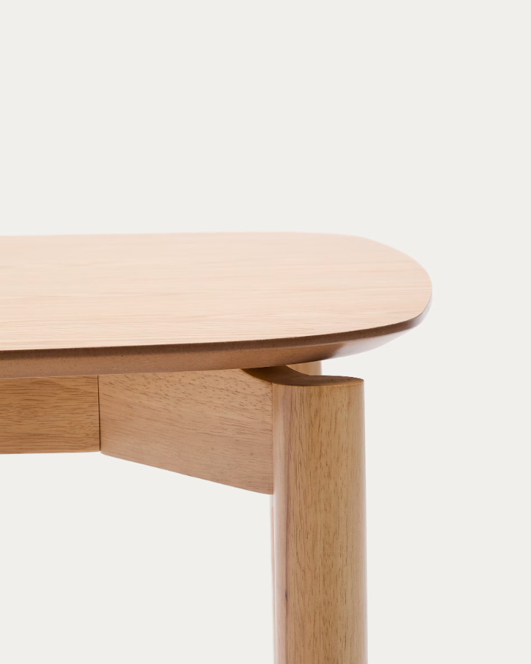 Rechteckige Tabelle Indien Furnierasche