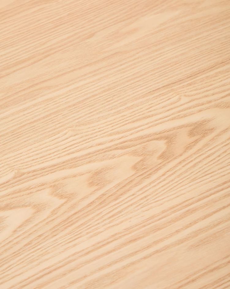 Rechteckige Tabelle Indien Furnierasche