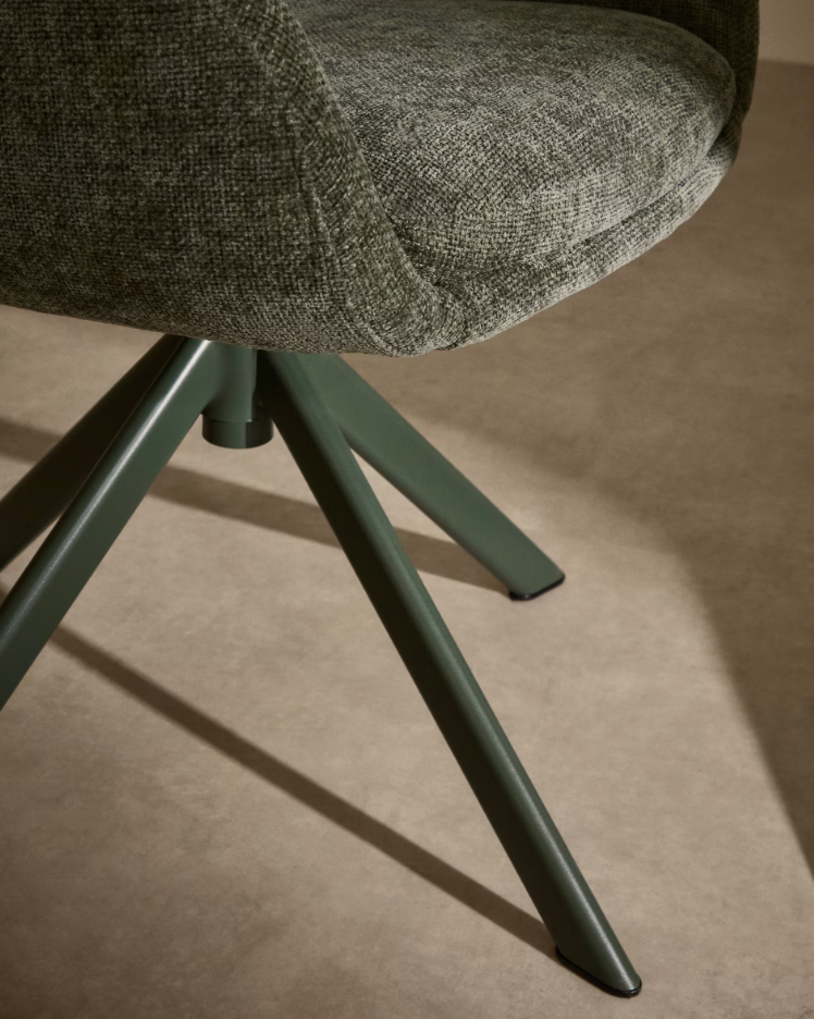 Draaistoel LEXA groene chenille