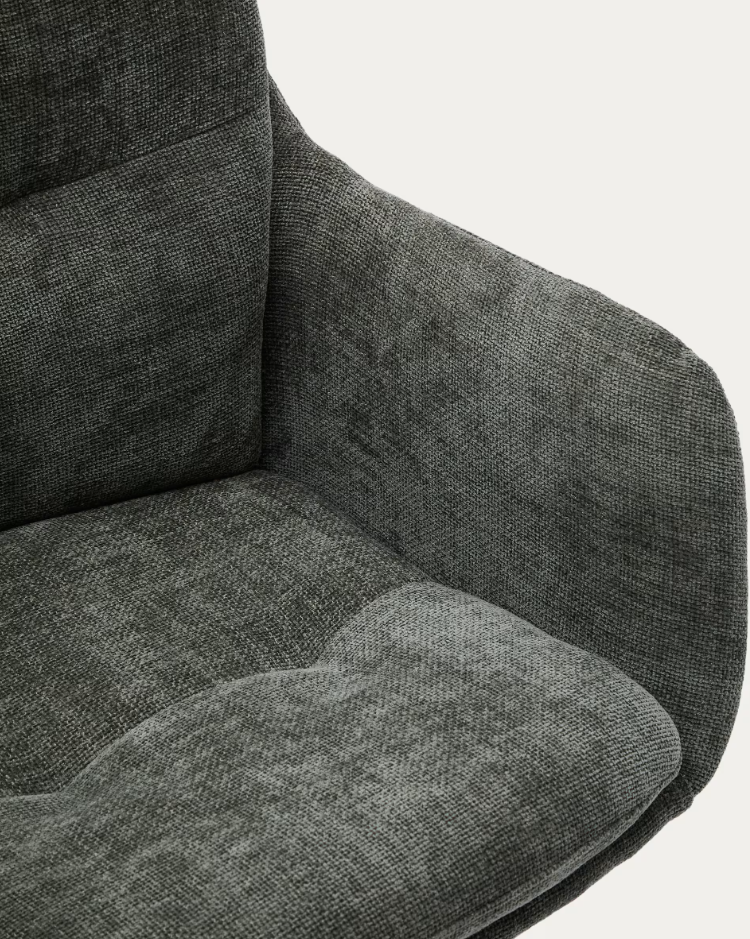 Draaistoel LEXA groene chenille