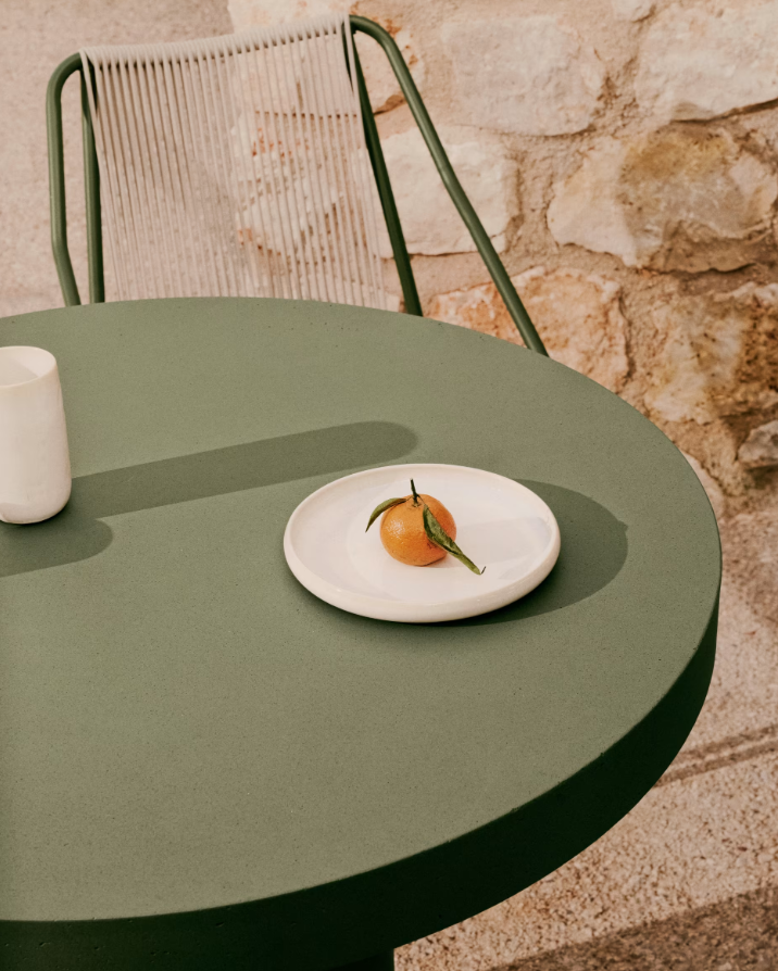 Tuin tafel AIGUABLAVA groene cement