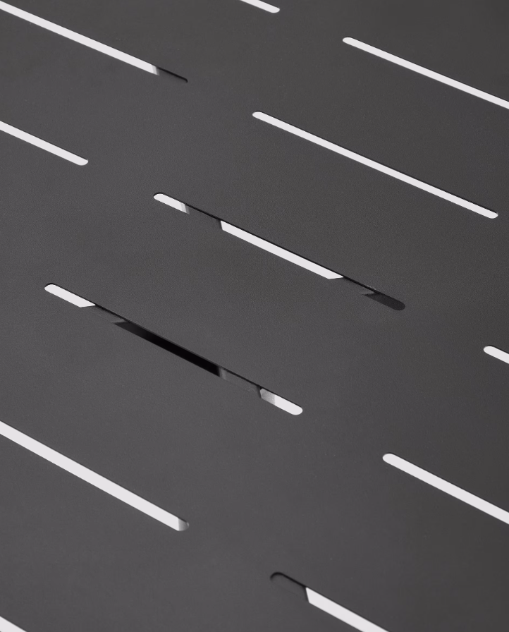 Tuin tafel BRAI grafiet staal