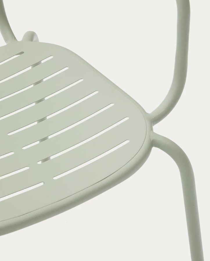 Gartenstuhl mit Armlehnen Brai Olivenstahl