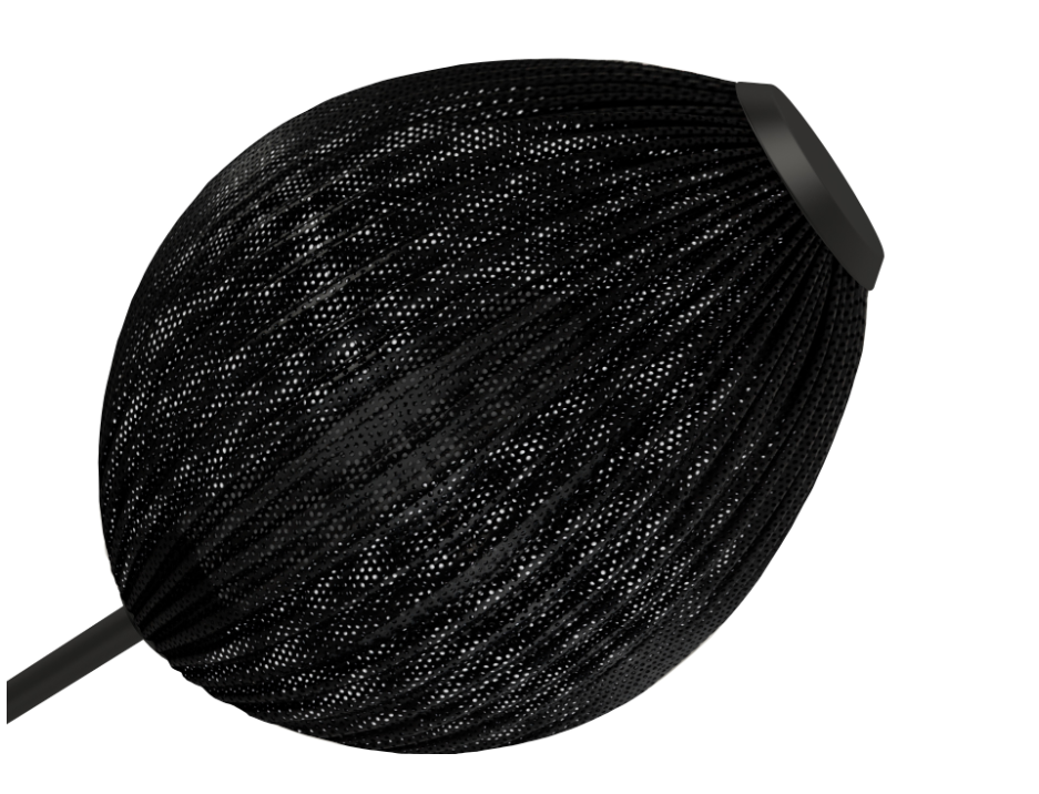 Zweipunktige Lampe mit Ausleger SATELLITE weiß mit schwarz