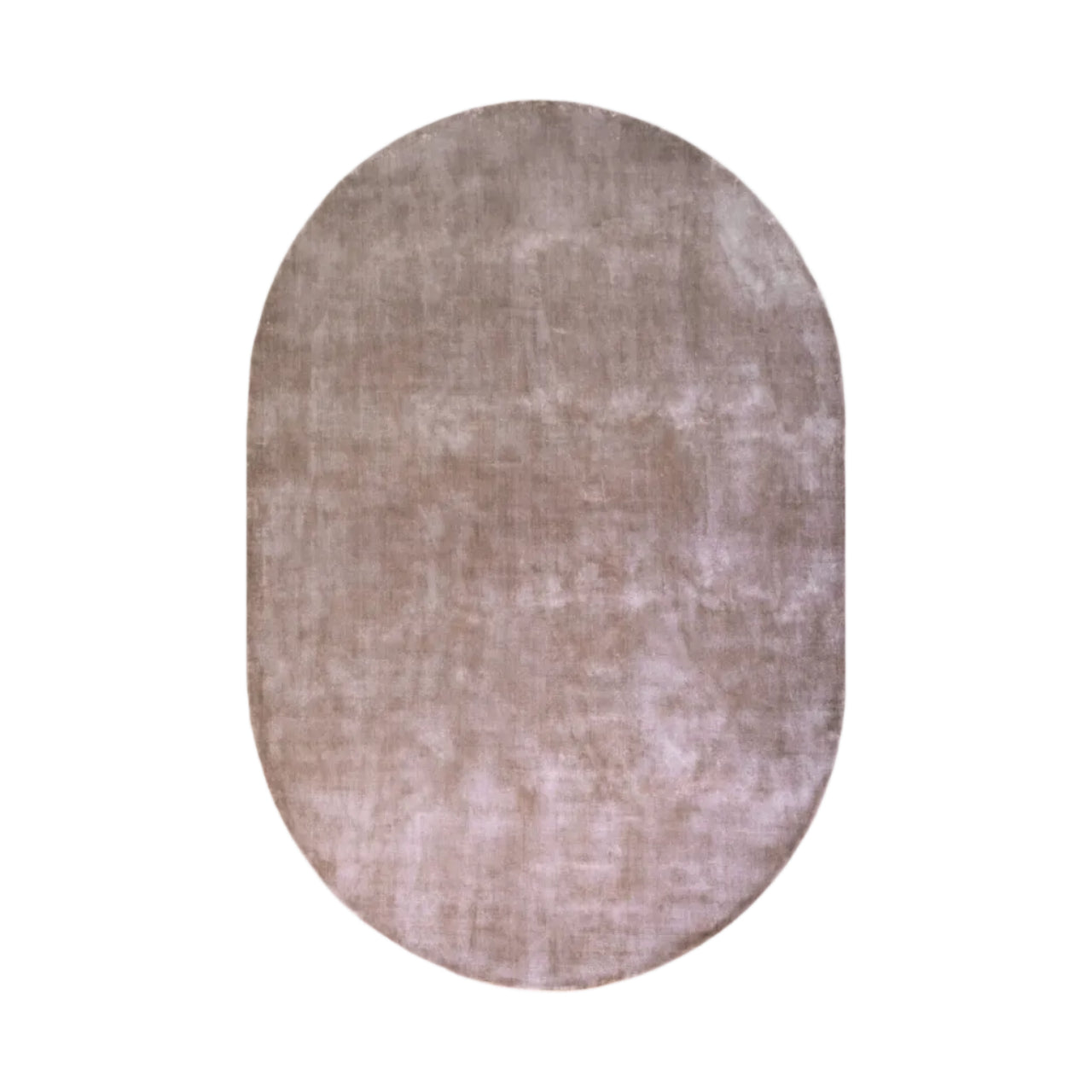 Ovale vloerkleed NILLA donkerbeige