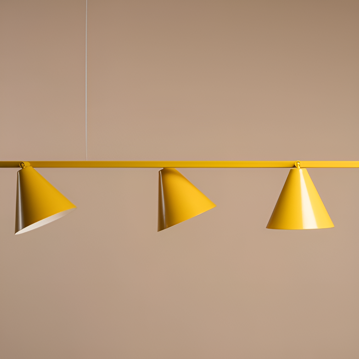 Hanglamp FORM QUATRO mosterdkleur