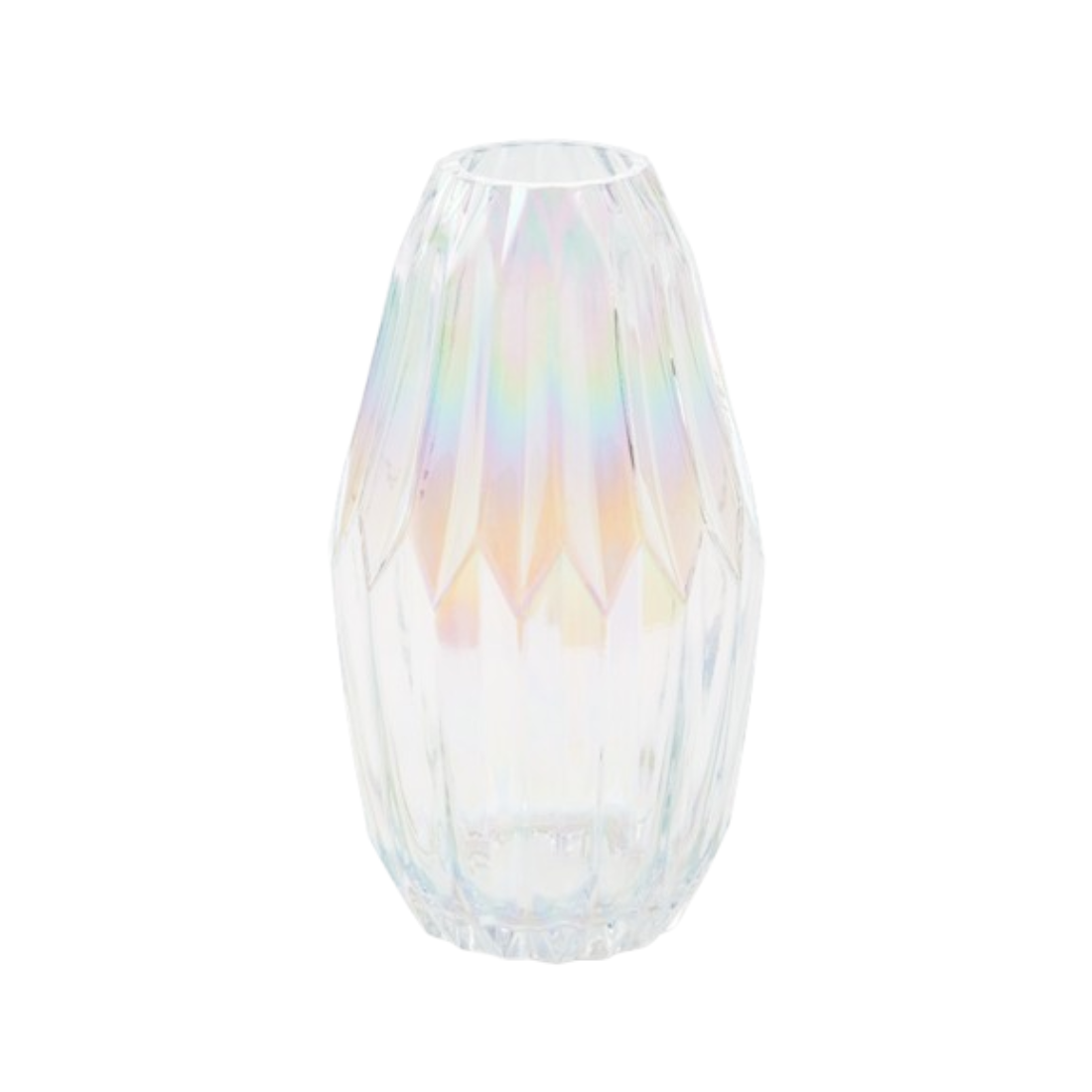 FOLDS GLASS transparent vase